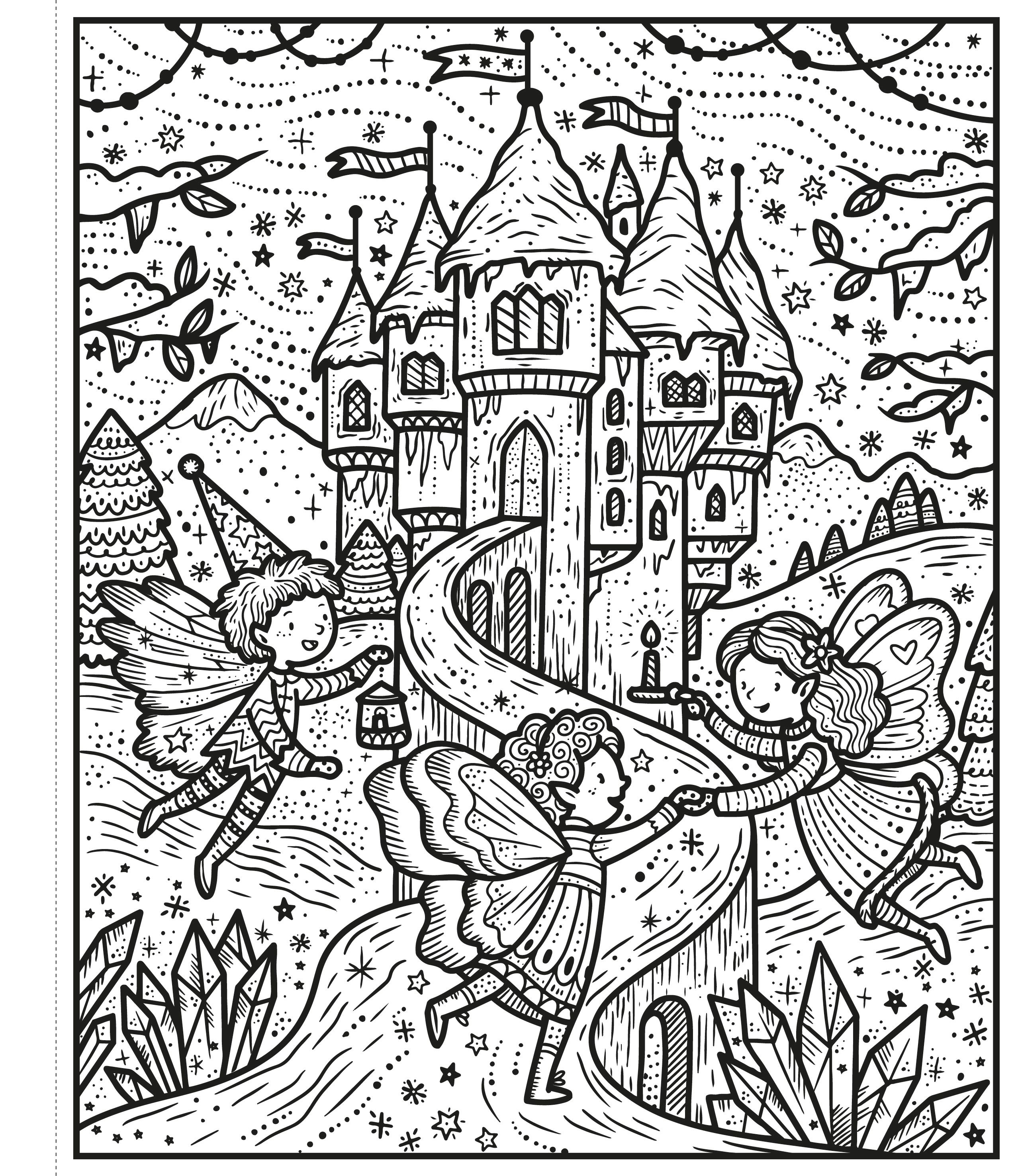 winter wonderland magic painting book - Ảnh 5