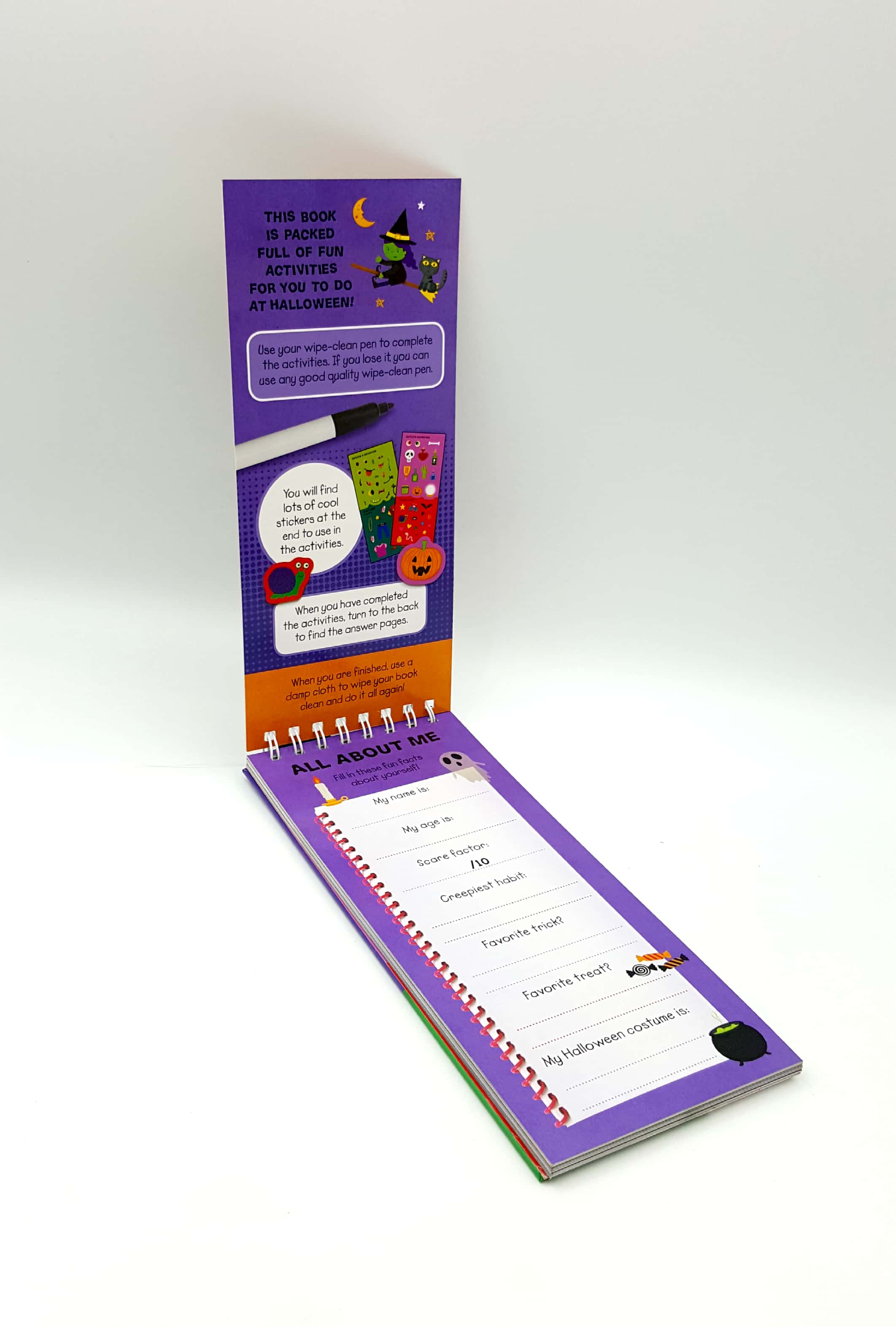 wipe clean activities: spooky halloween (wipe clean activity books) - Ảnh 2