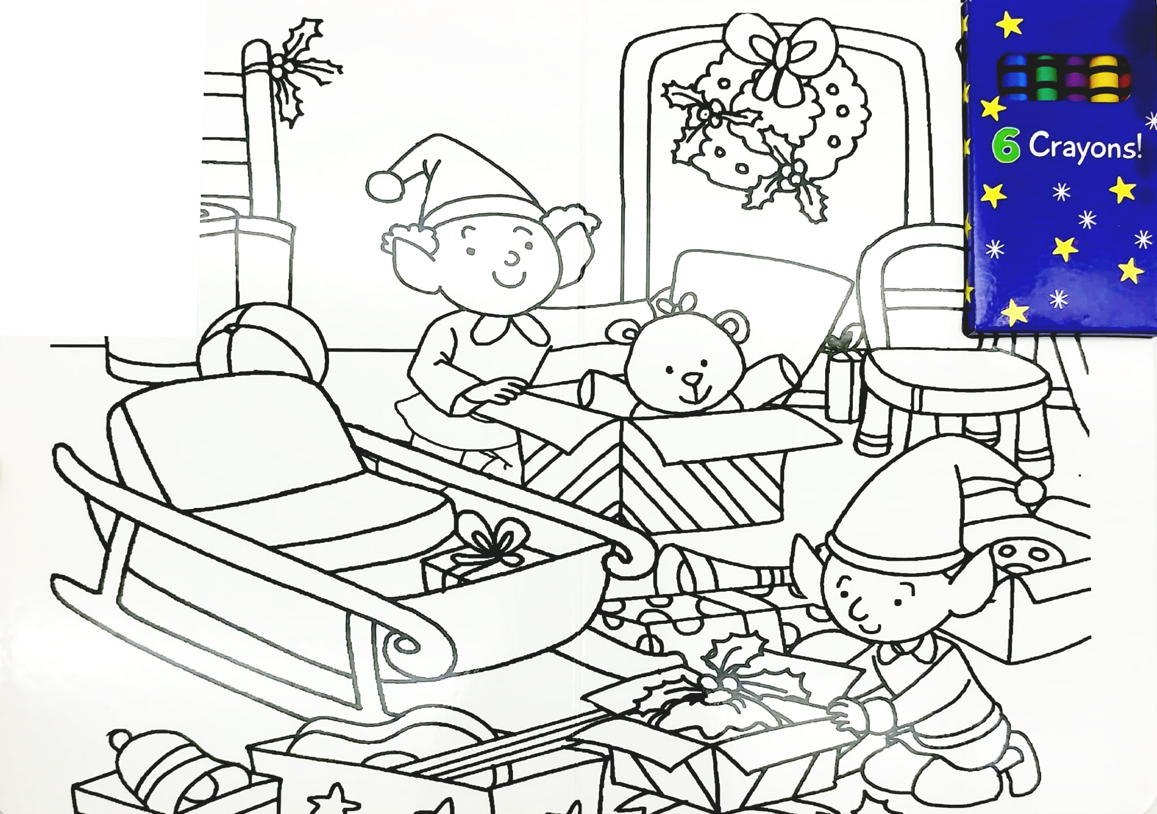 wipe clean colouring books - elves - Ảnh 5
