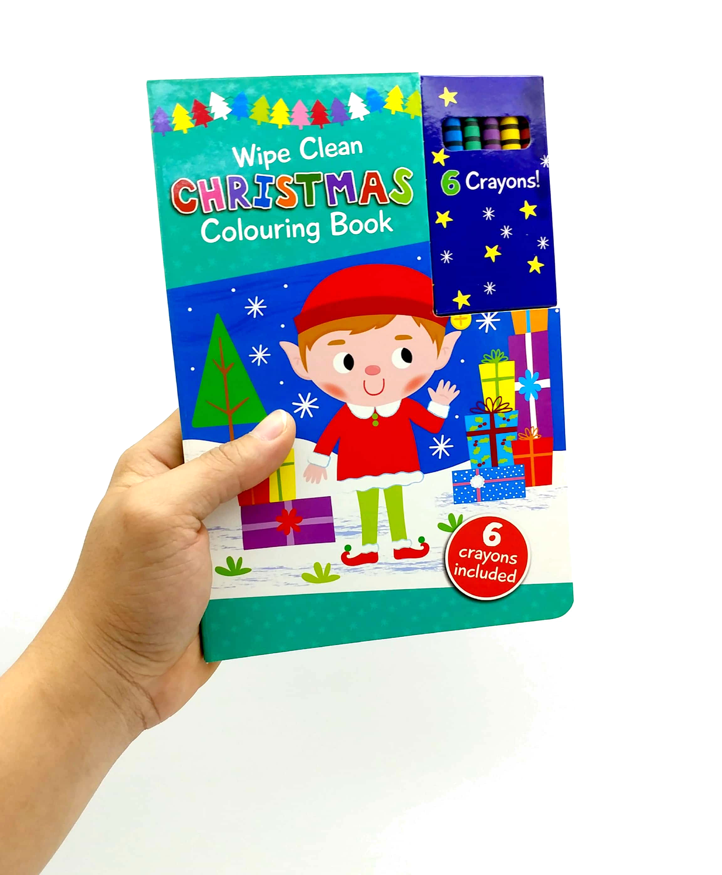 wipe clean colouring books - elves - Ảnh 7