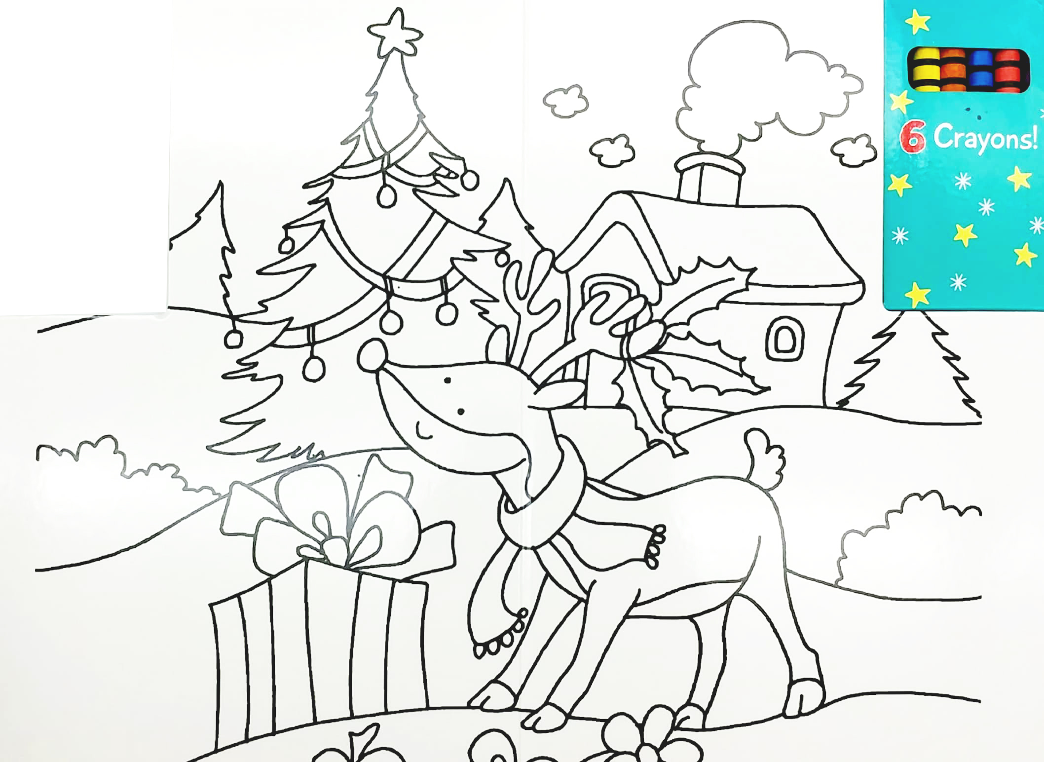 wipe clean colouring books - rudolph - Ảnh 3
