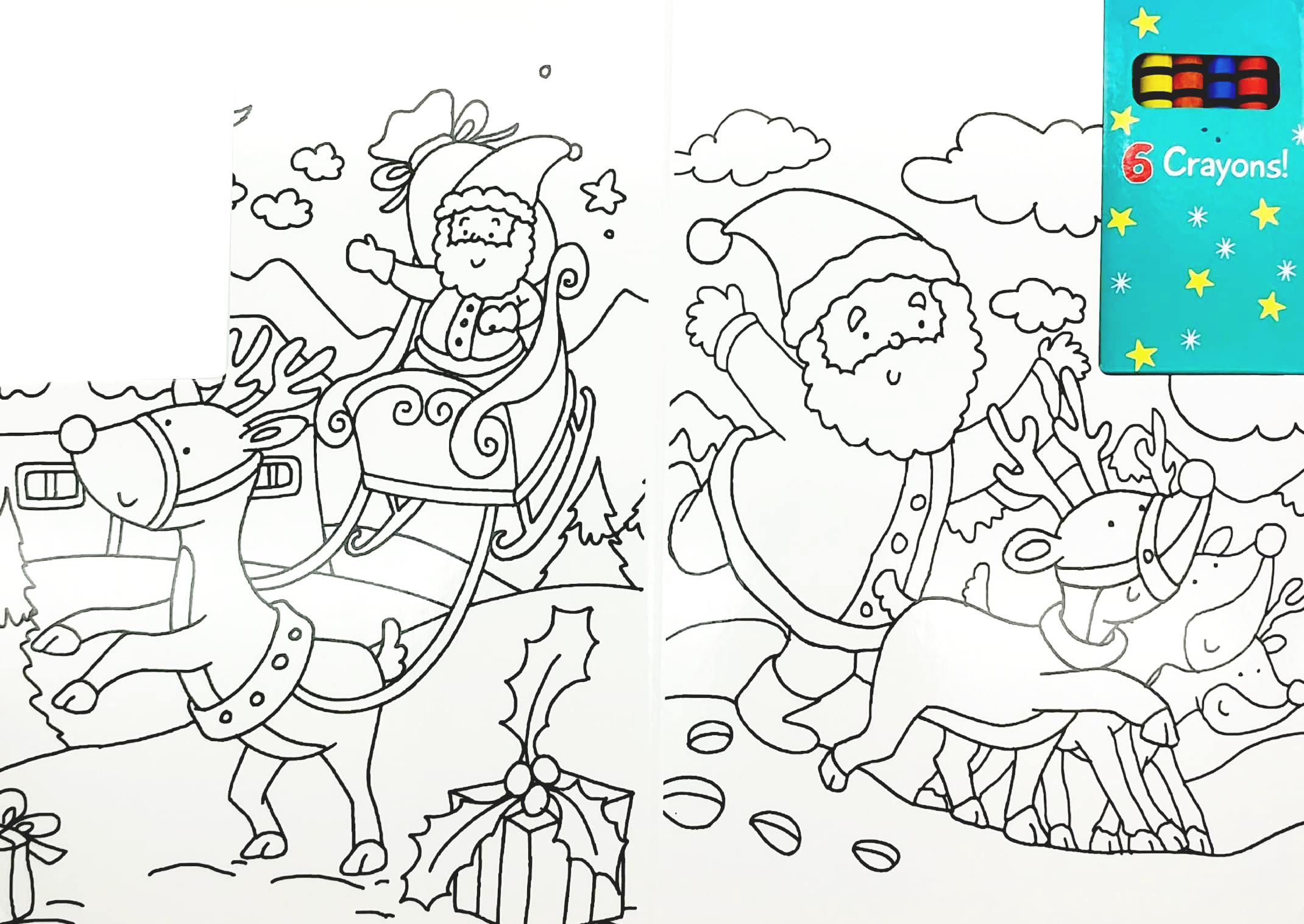 wipe clean colouring books - rudolph - Ảnh 4
