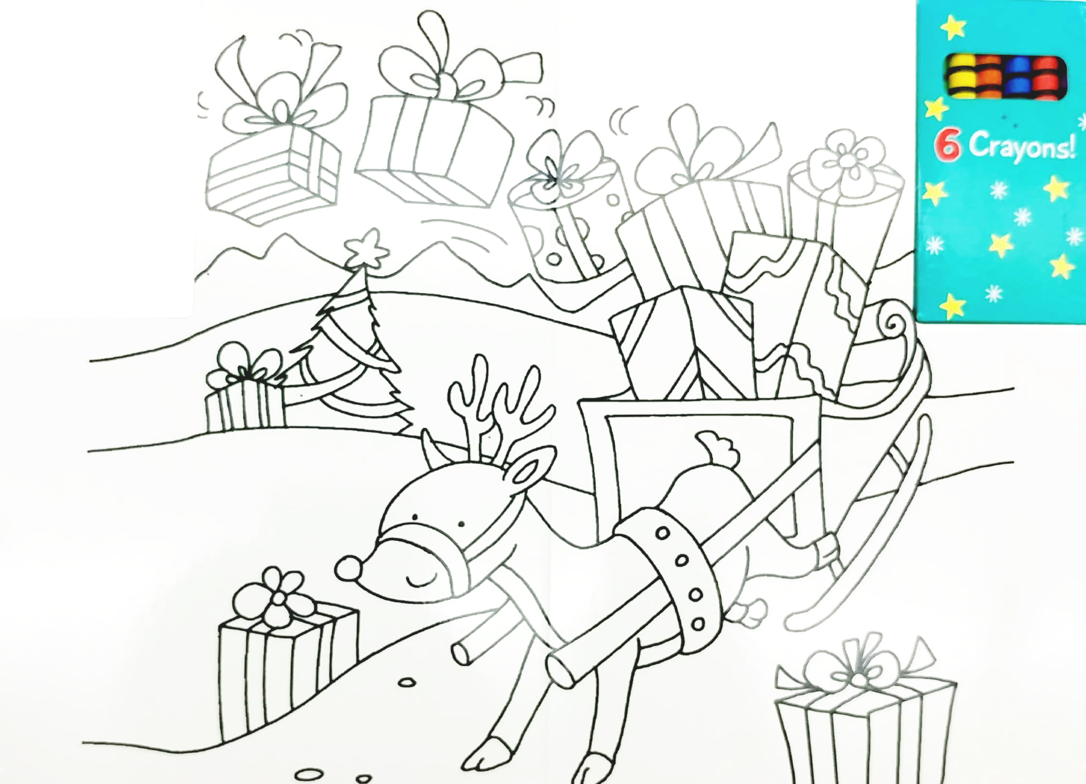 wipe clean colouring books - rudolph - Ảnh 5