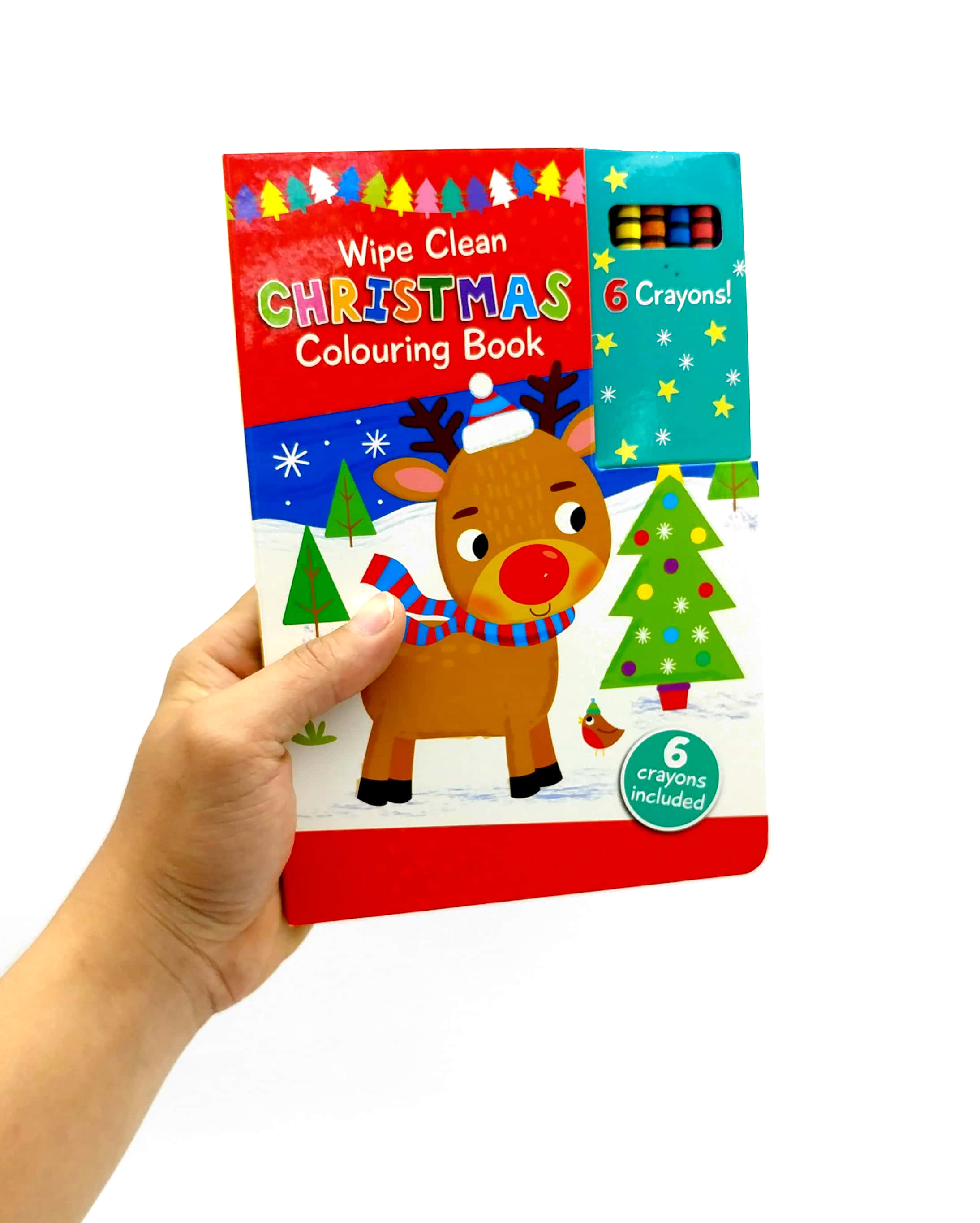 wipe clean colouring books - rudolph - Ảnh 7