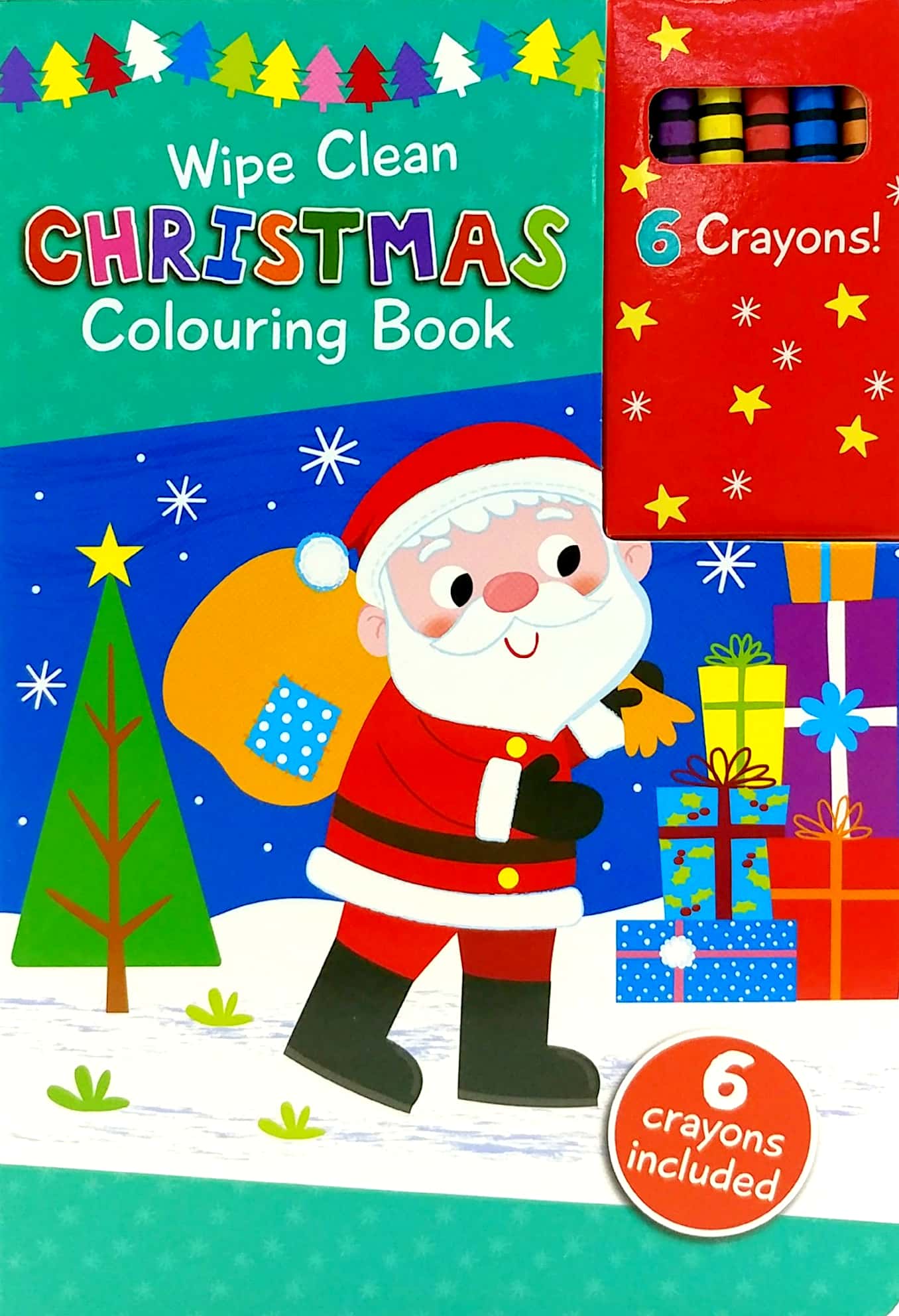 wipe clean colouring books - sleigh - Ảnh 2