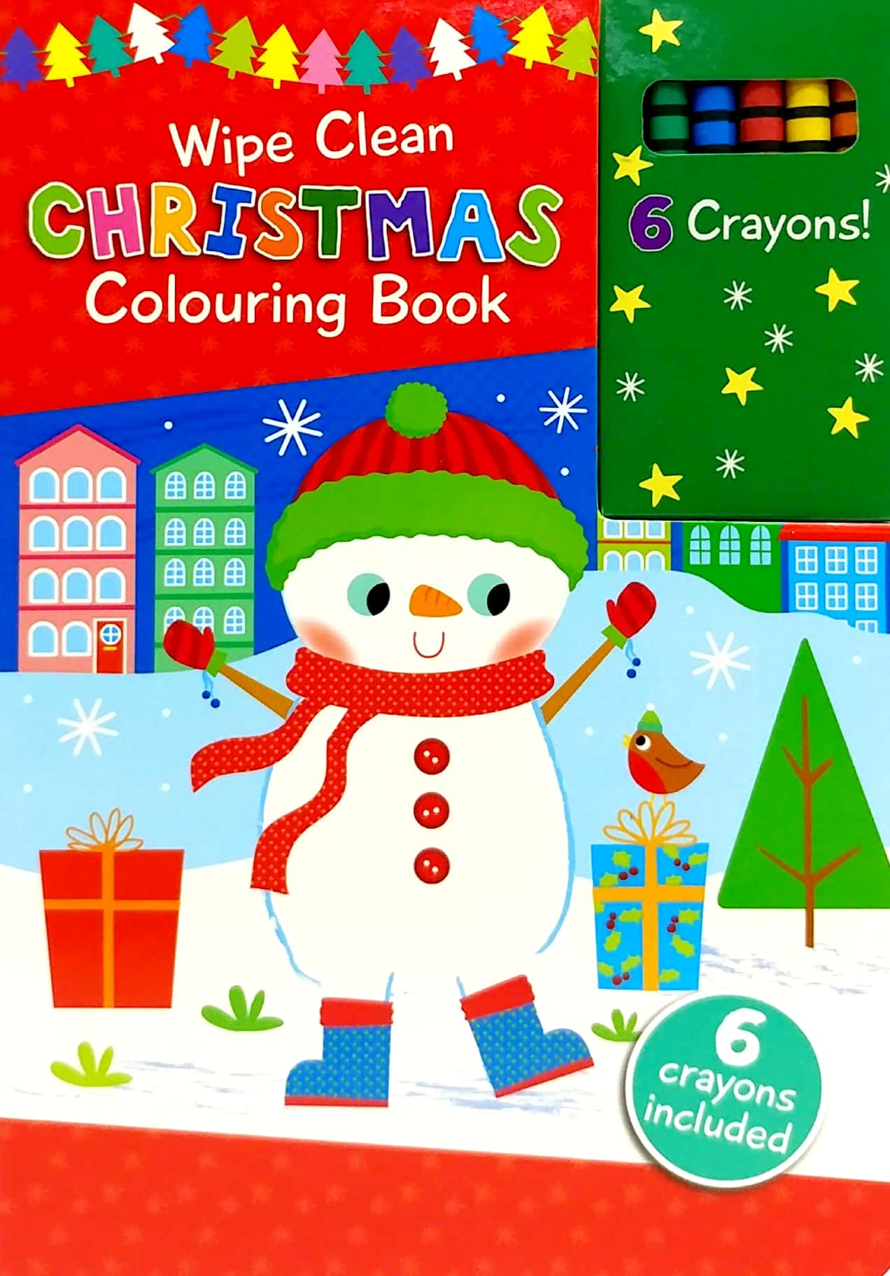 wipe clean colouring books - snowman - Ảnh 2
