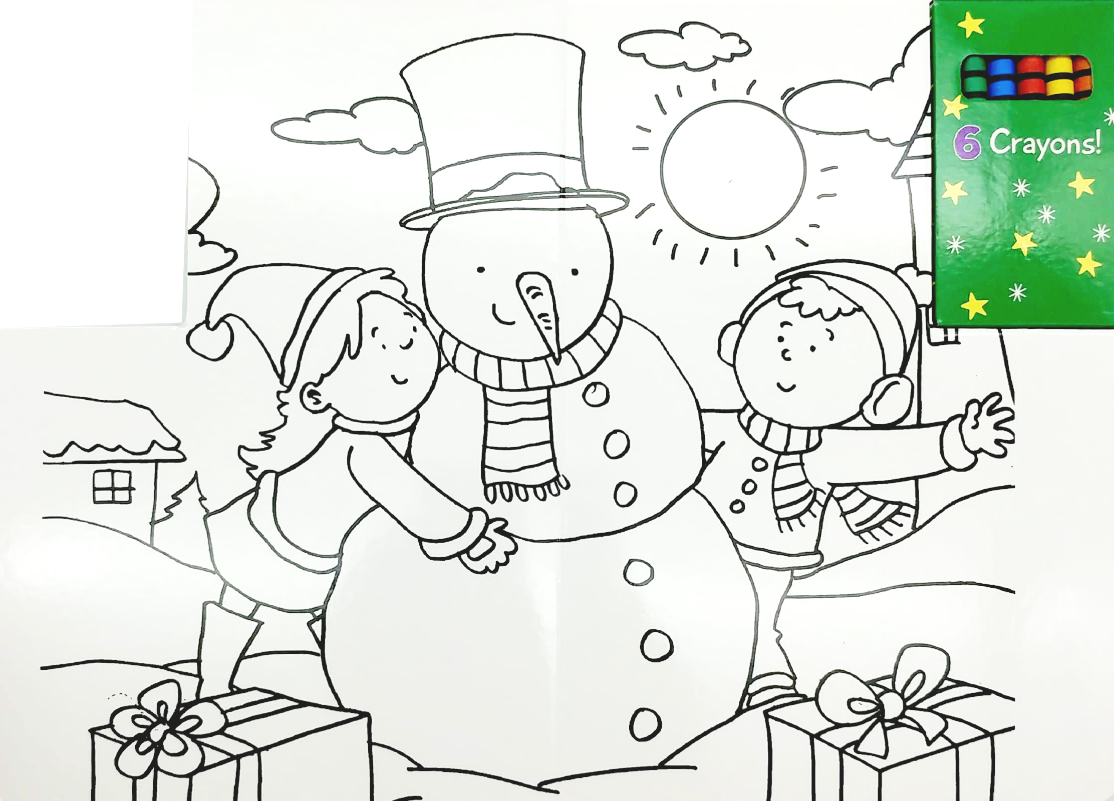 wipe clean colouring books - snowman - Ảnh 3