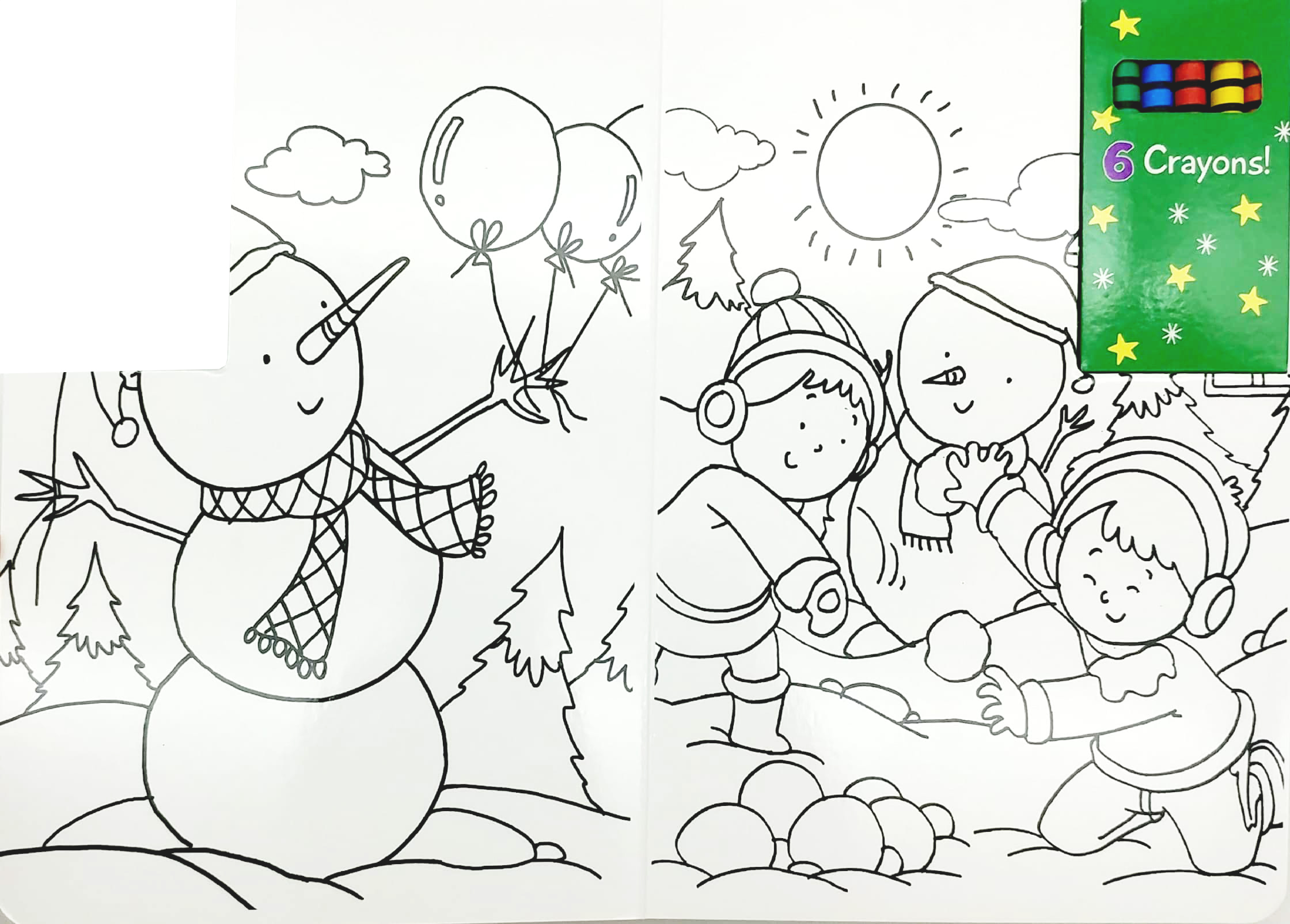 wipe clean colouring books - snowman - Ảnh 4