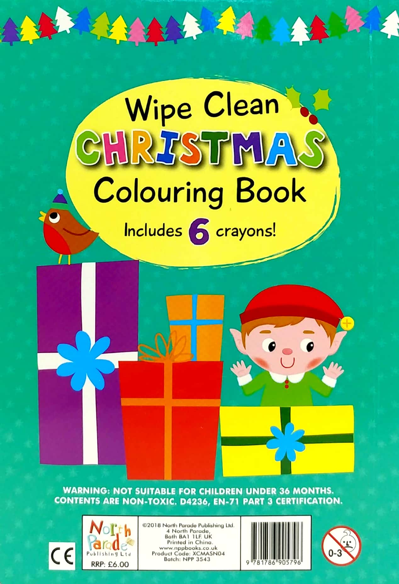 wipe clean colouring books - snowman - Ảnh 6