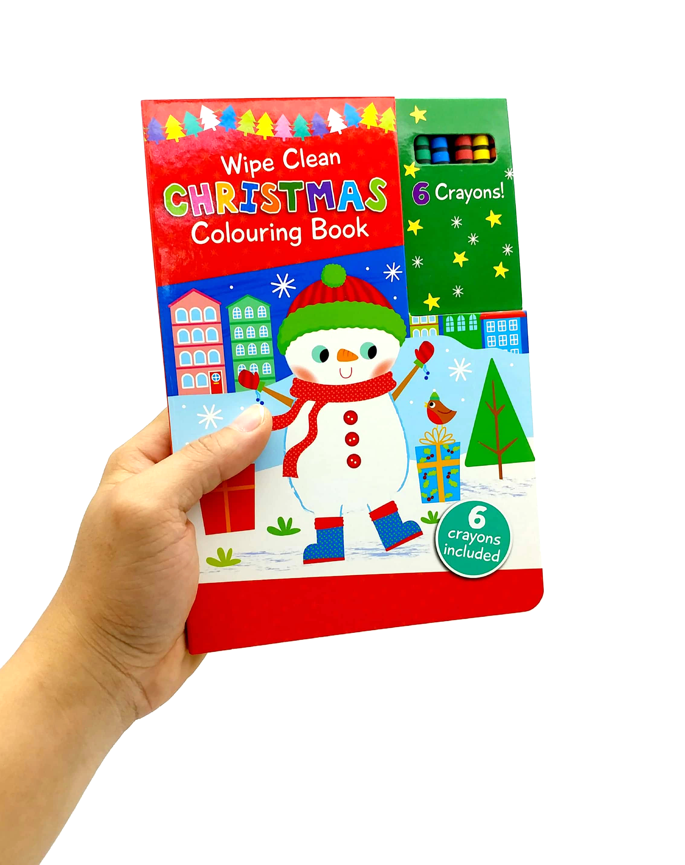 wipe clean colouring books - snowman - Ảnh 7