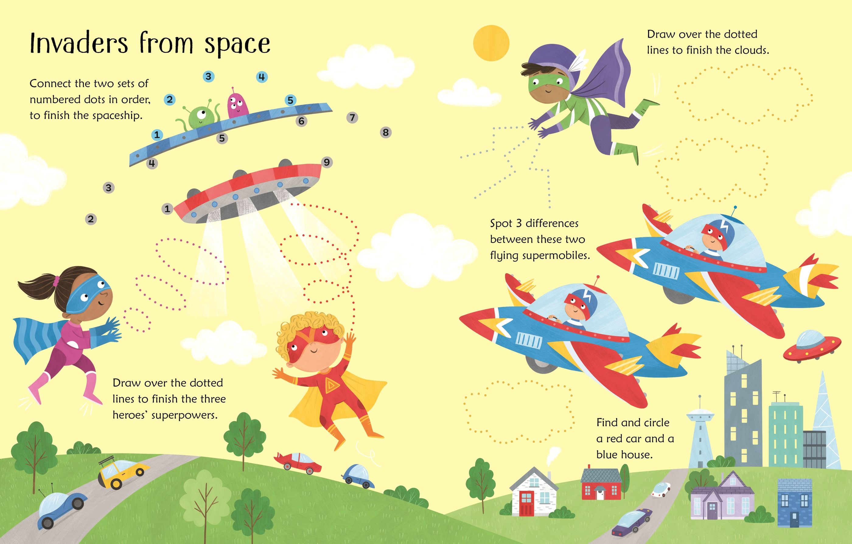 wipe-clean superhero activities - Ảnh 3