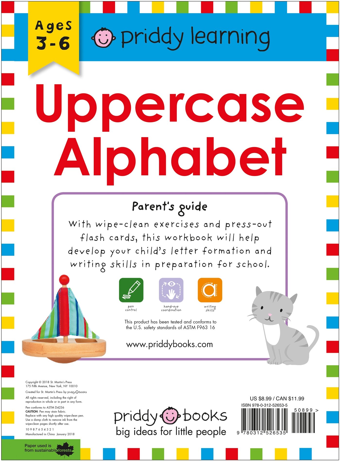wipe clean workbook: uppercase alphabet (wipe clean learning books) - Ảnh 5