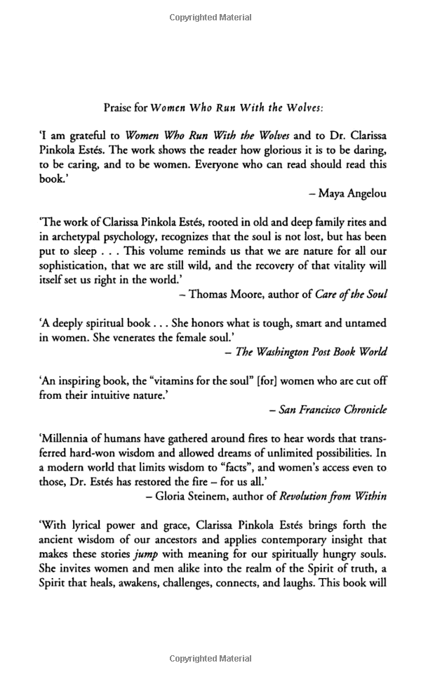 women who run with the wolves: contacting the power of the wild woman - Ảnh 2