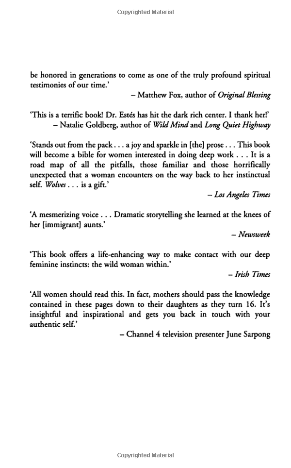 women who run with the wolves: contacting the power of the wild woman - Ảnh 3