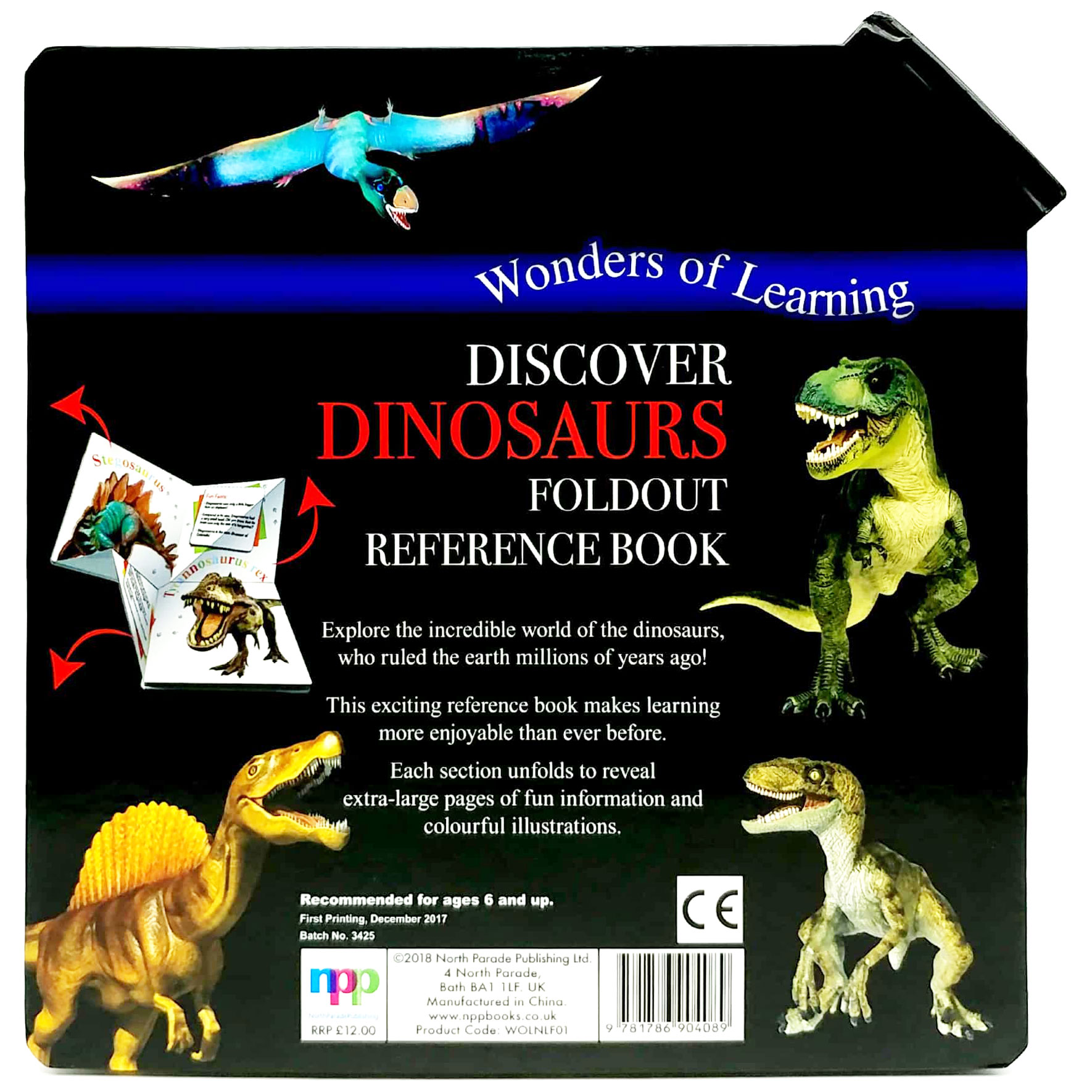 wonder of learning - discover dinosaurs foldout reference book - Ảnh 5