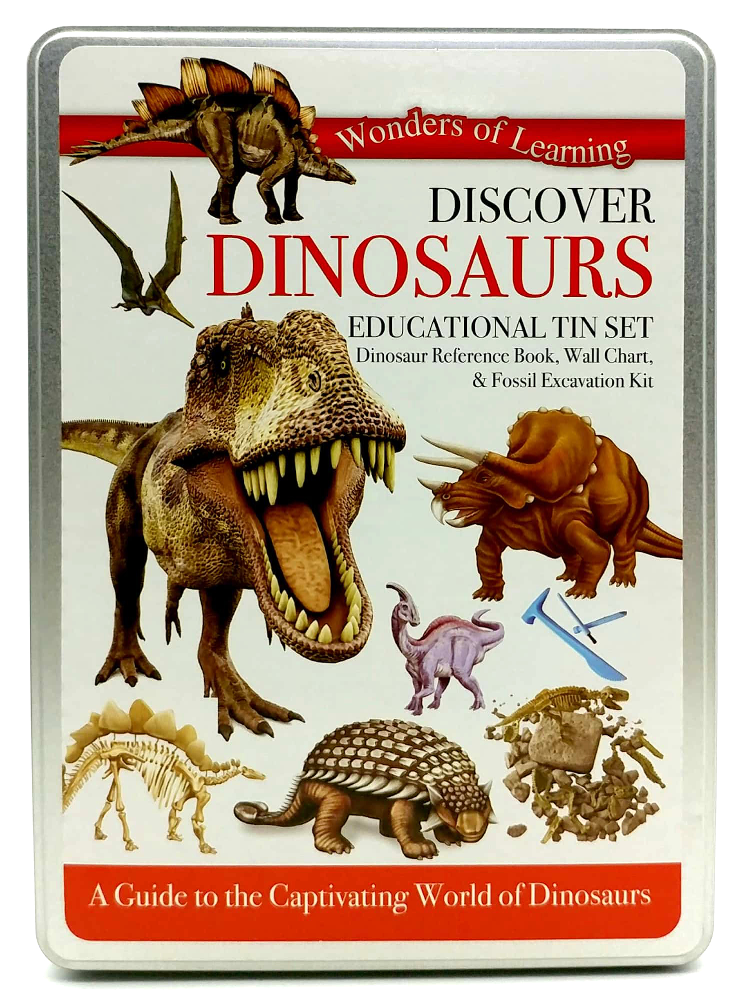 wonders of learning: discover dinosaurs educational tin set - Ảnh 3