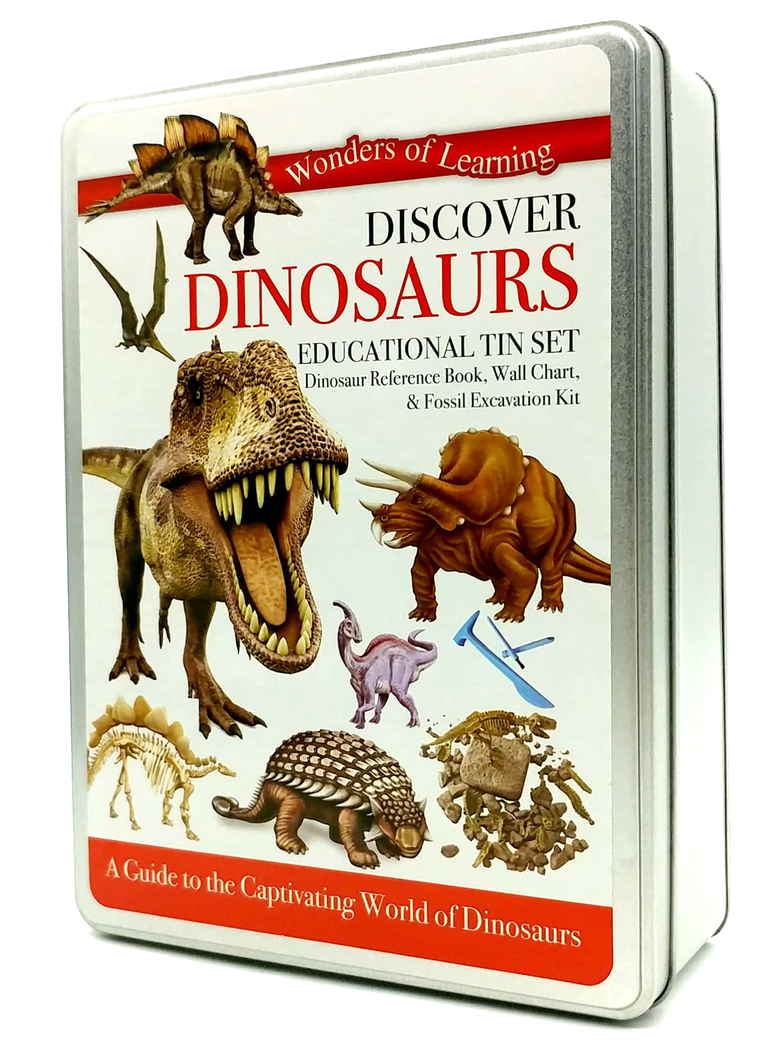 wonders of learning: discover dinosaurs educational tin set - Ảnh 4