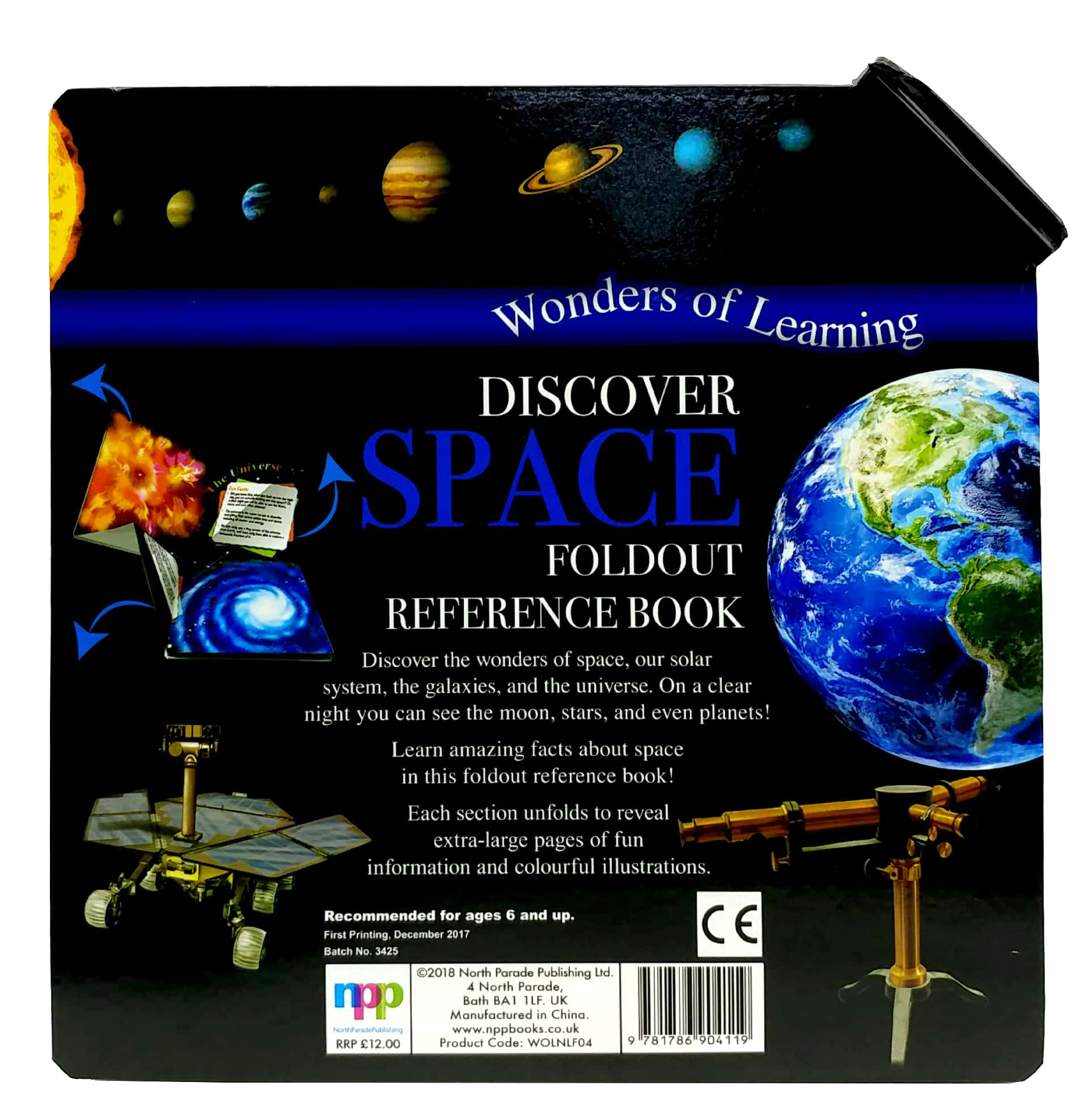 wonders of learning - discover space foldout reference book - Ảnh 6