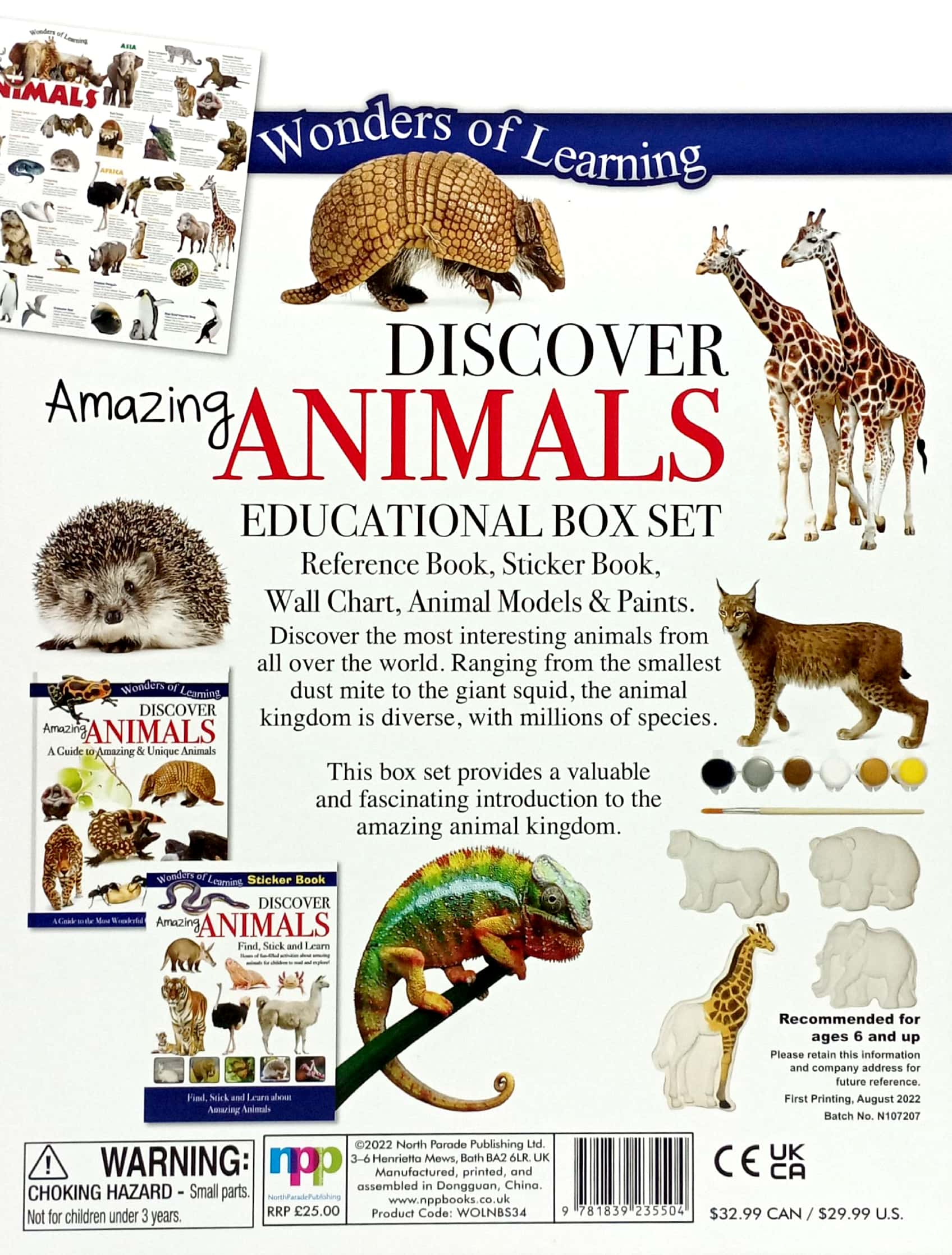 wonders of learning - educational box set - amazing animals - Ảnh 8
