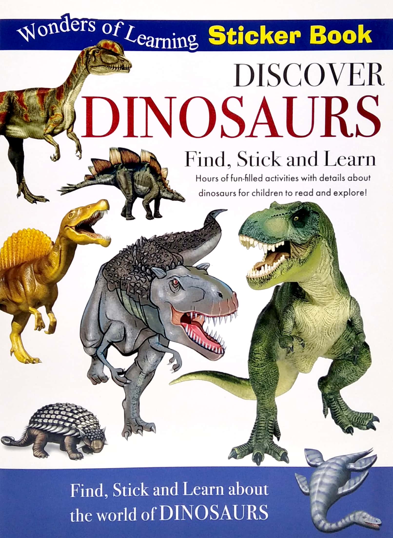 wonders of learning - sticker book - discover dinosaurs - Ảnh 2