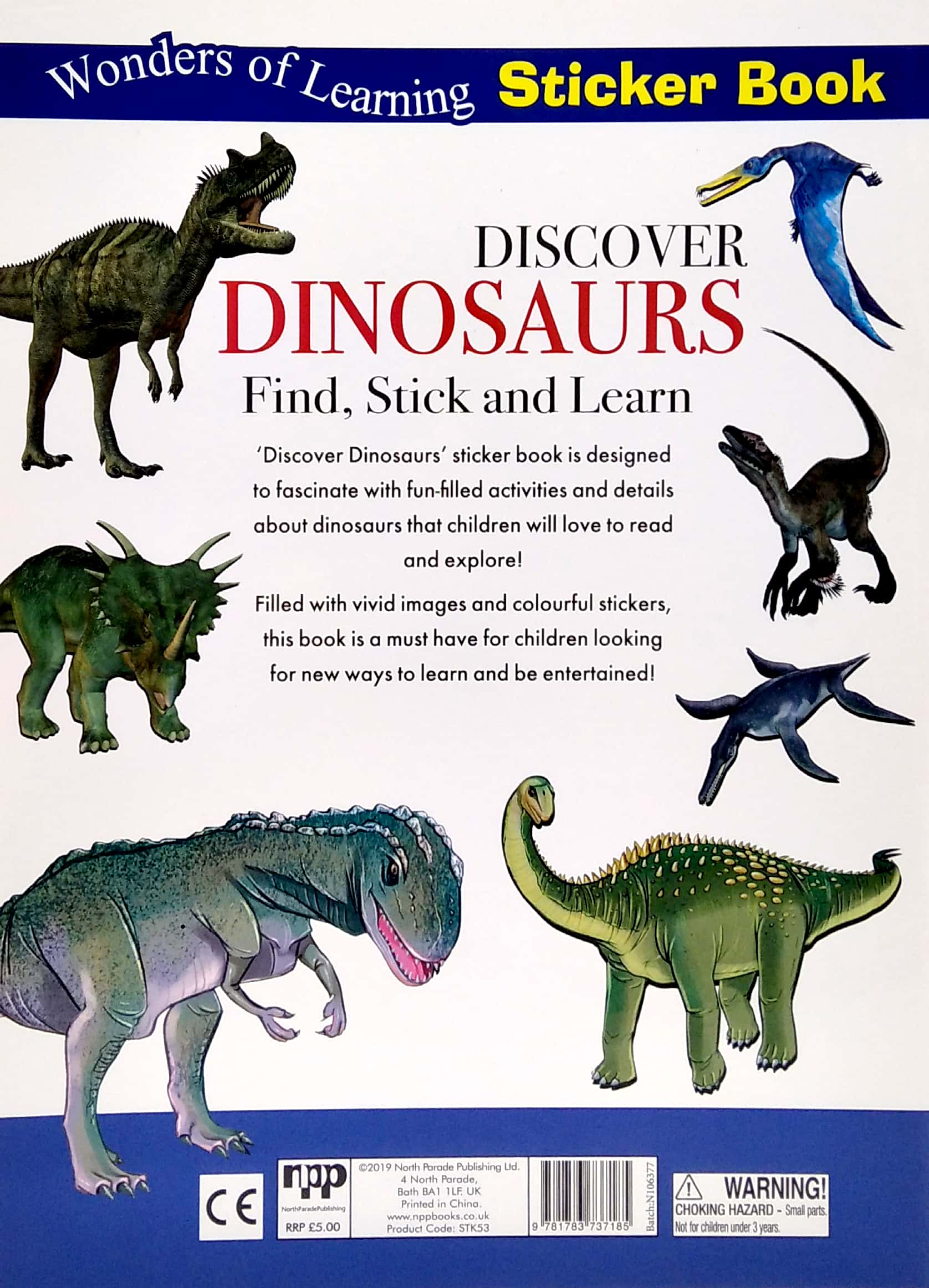 wonders of learning - sticker book - discover dinosaurs - Ảnh 6