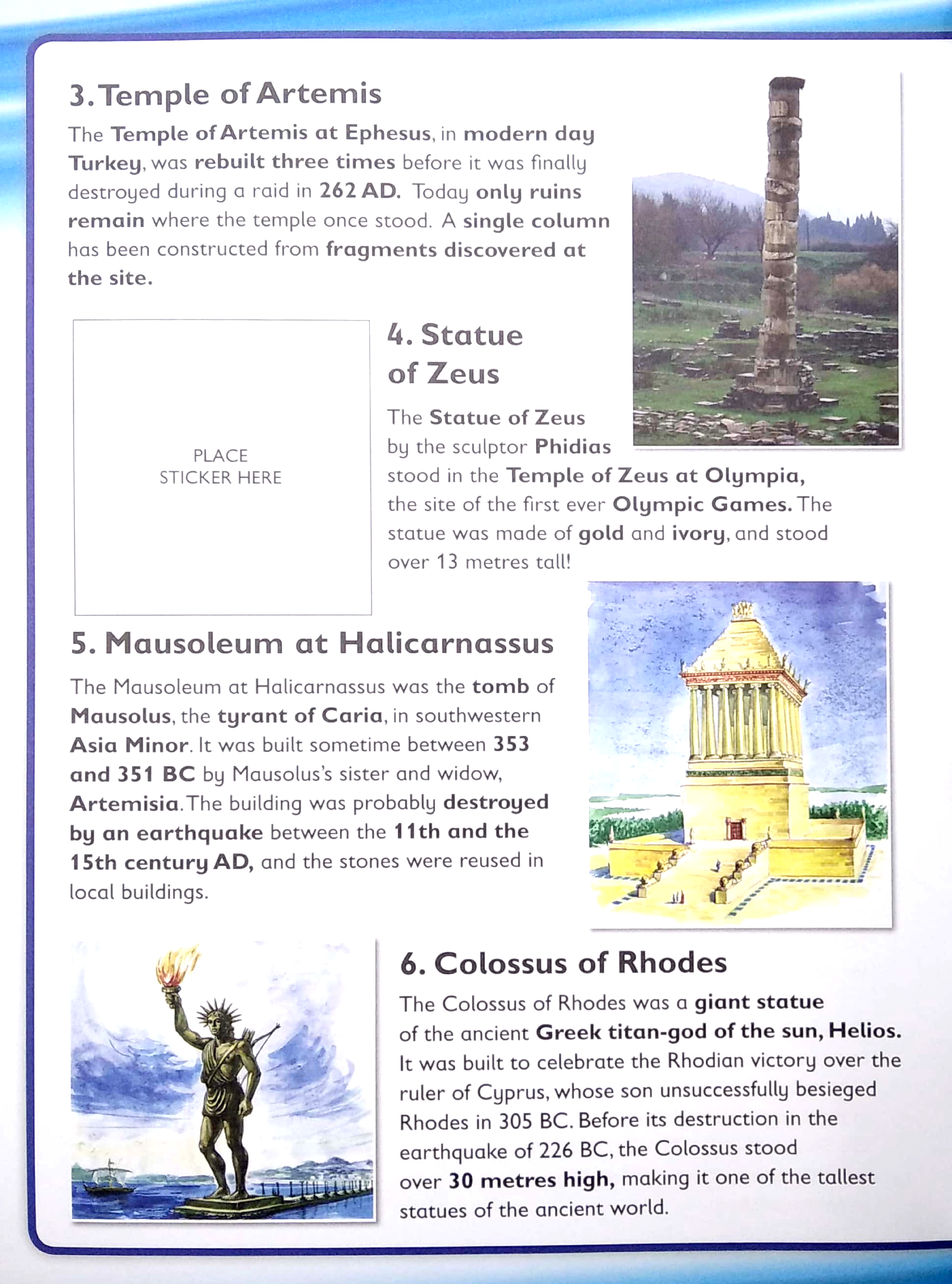 wonders of learning - sticker book - discover megastructures - Ảnh 5