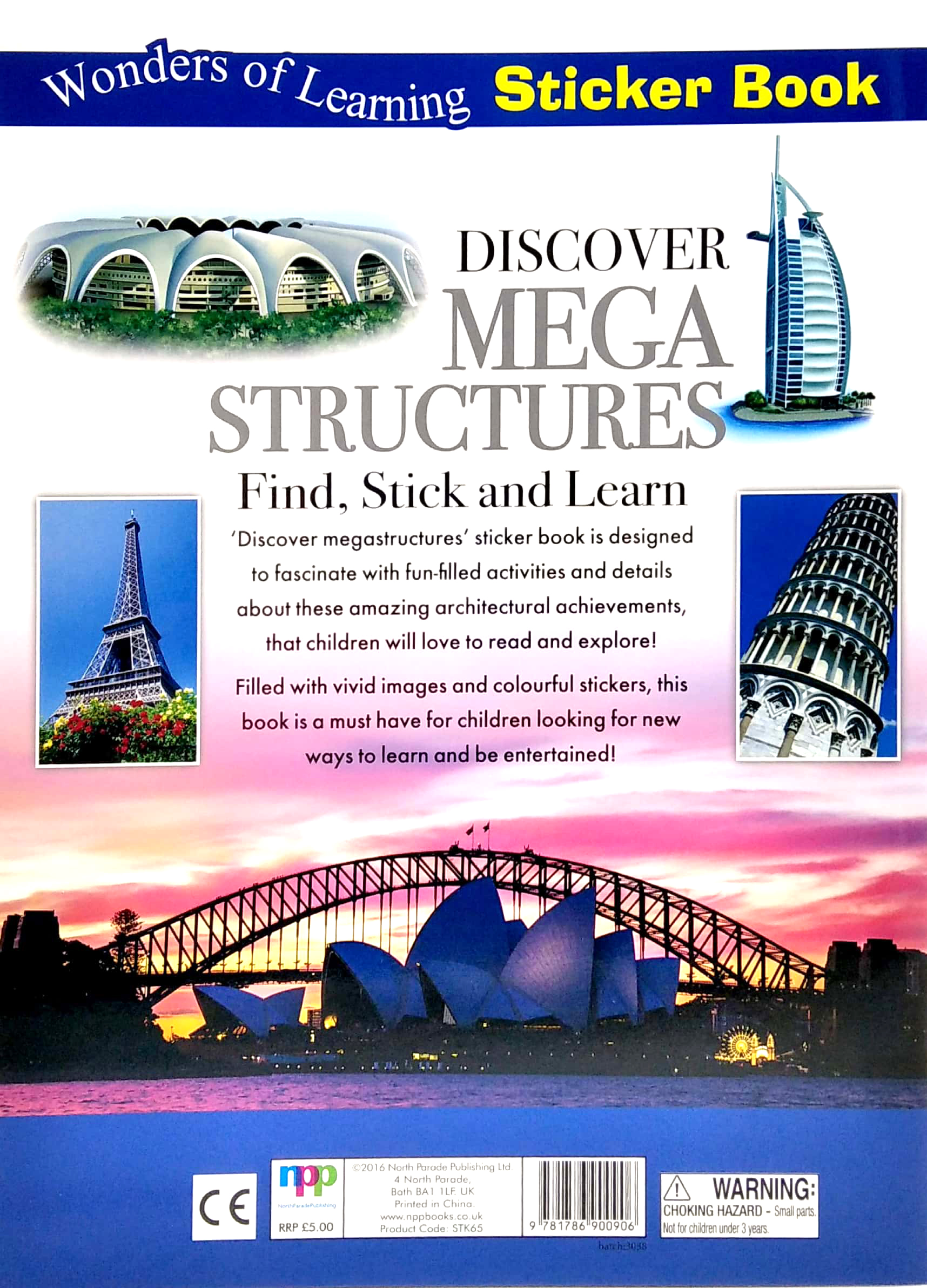 wonders of learning - sticker book - discover megastructures - Ảnh 6