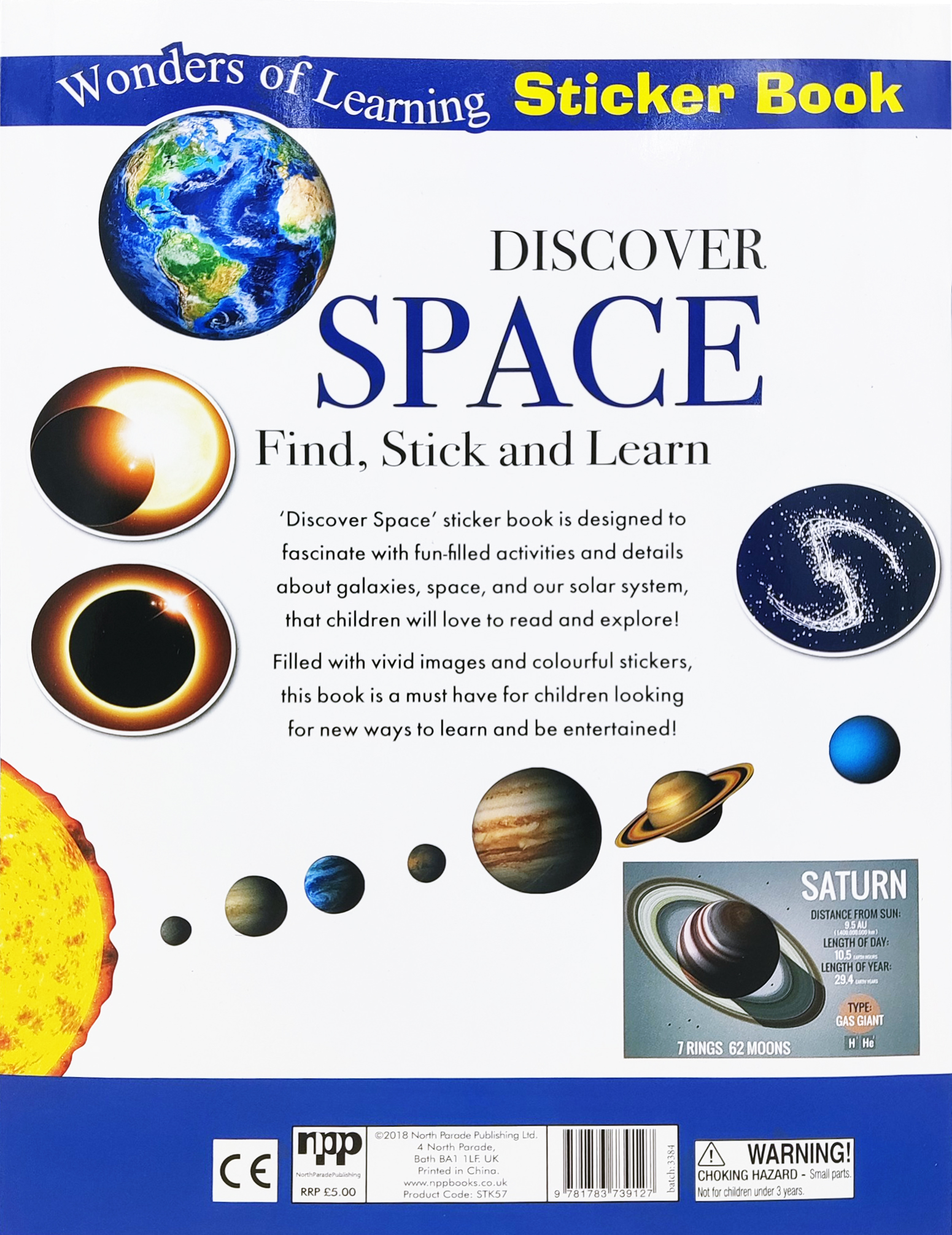 wonders of learning - sticker book - discover space - Ảnh 8