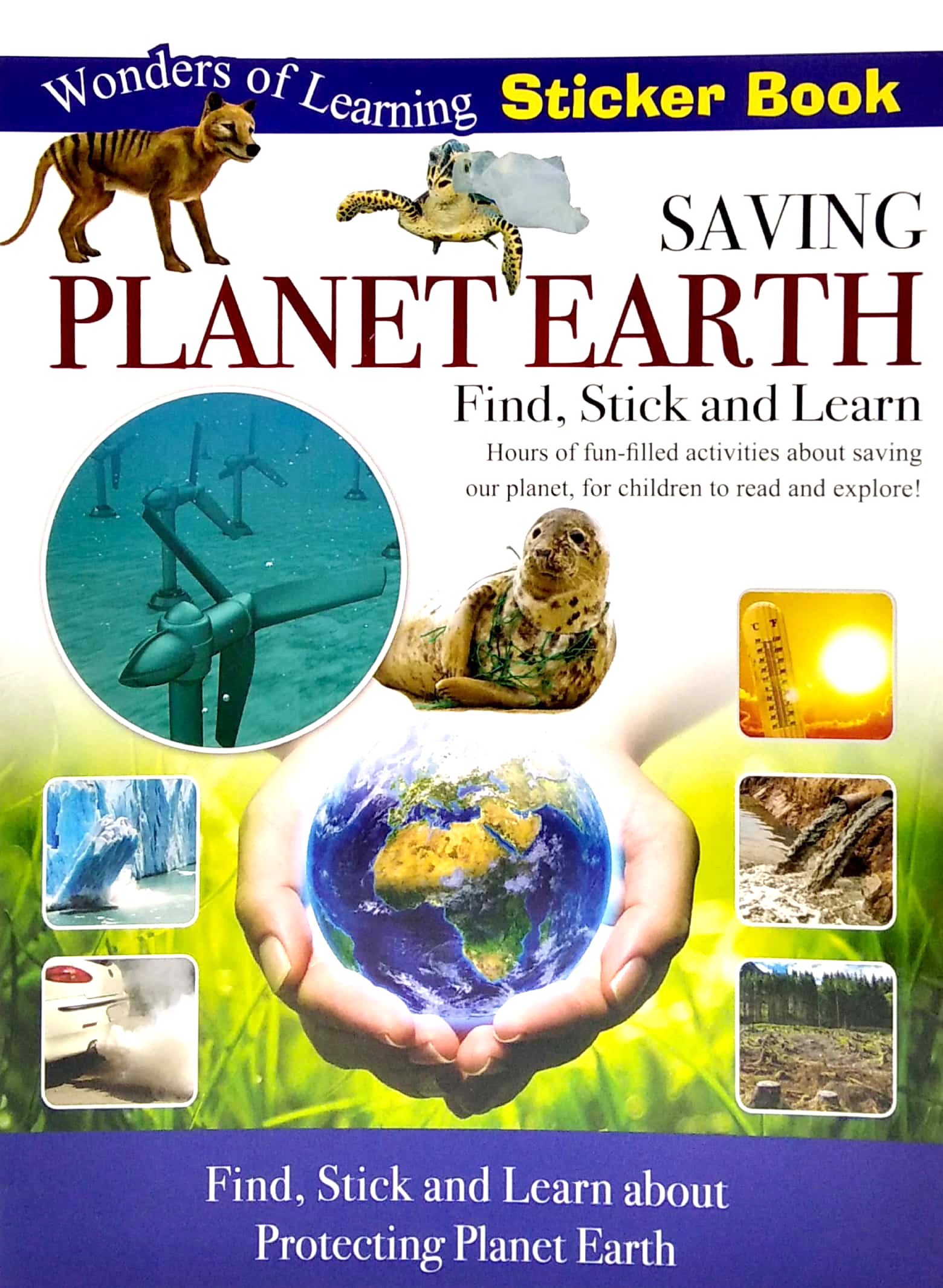 wonders of learning - sticker book - saving planet earth - Ảnh 2