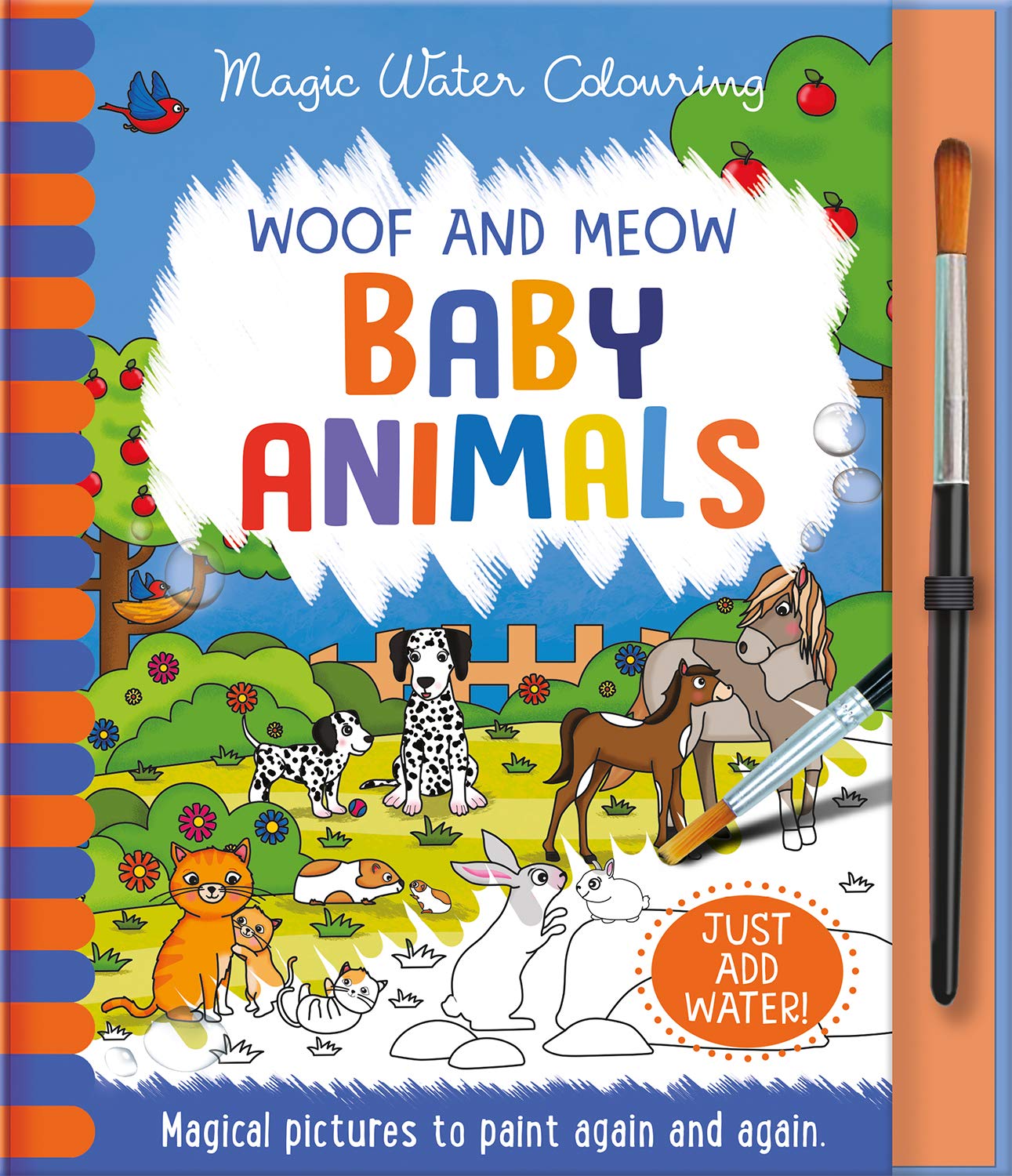 woof and meow - baby animals (magic water colouring) - Ảnh 5