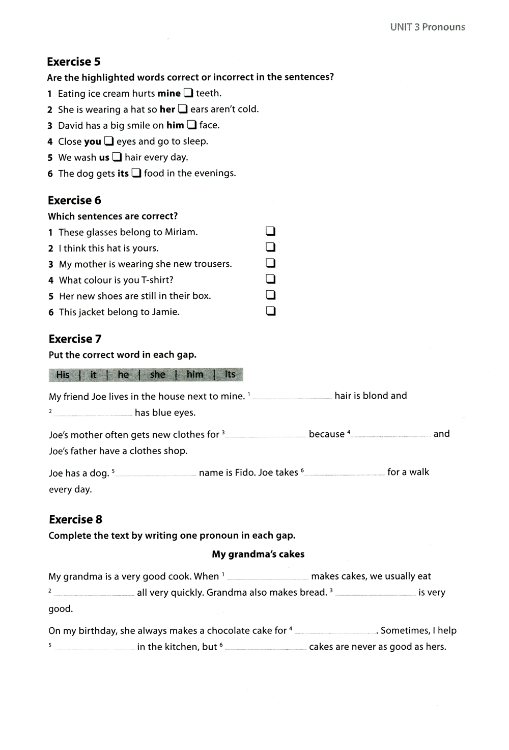 work on your grammar a1 - elementary - Ảnh 14