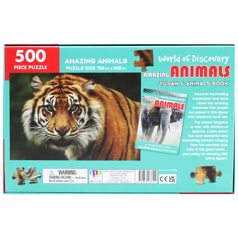 world of discovery - jigsaw & animals book: amazing animals - Ảnh 4