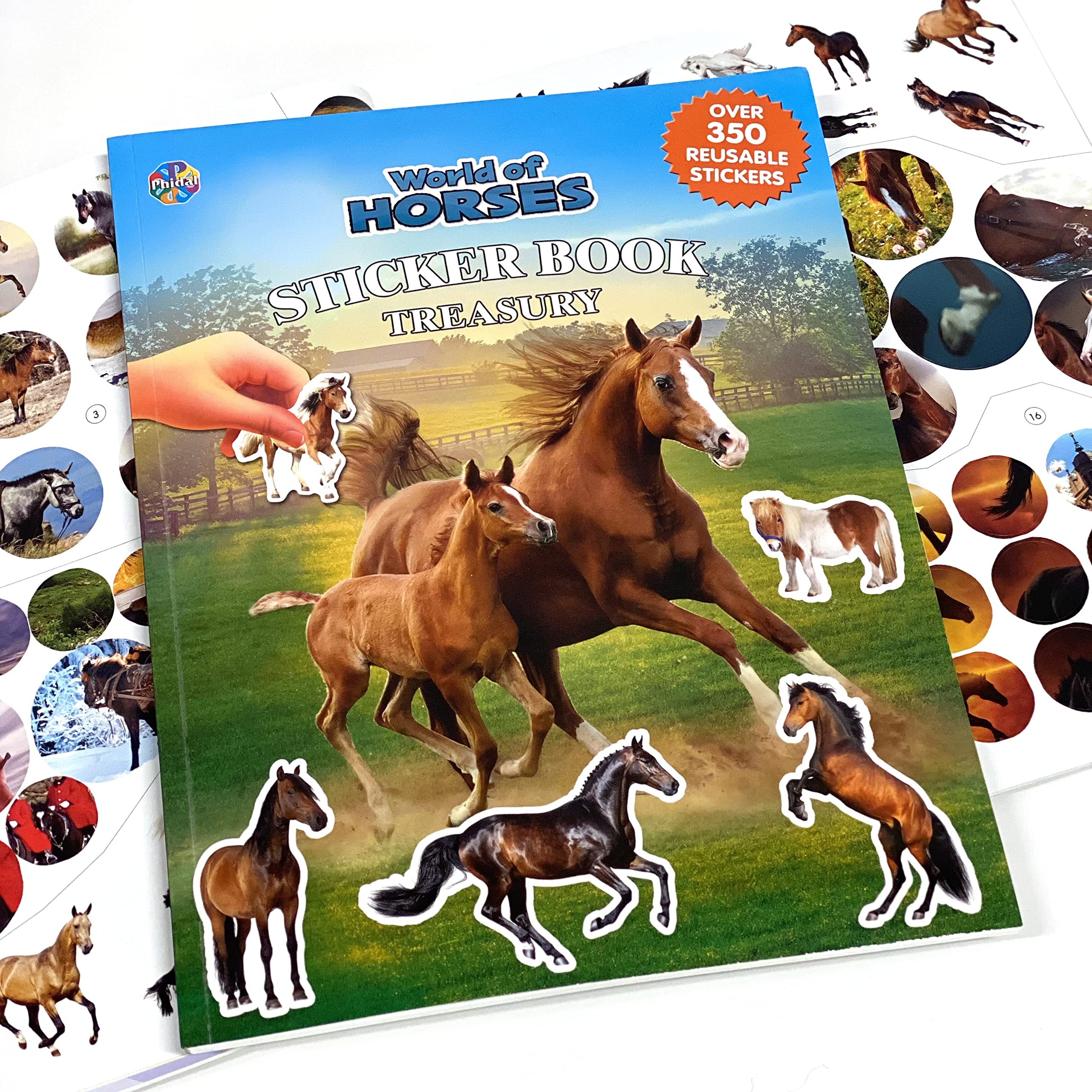 world of horses sticker book treasury - Ảnh 2