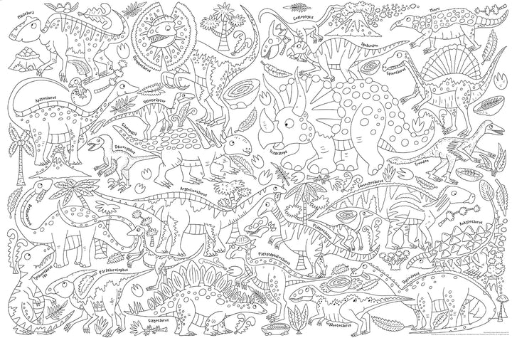 world's biggest colour-in: dinosaurs (2 posters) - Ảnh 4
