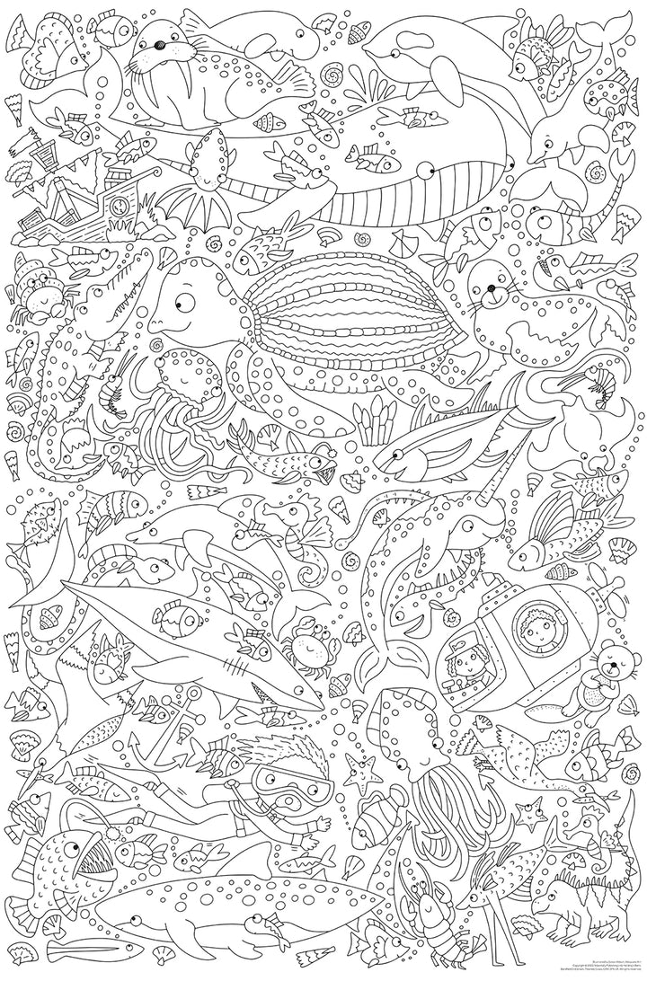 world's biggest colour-in: ocean (2 posters) - Ảnh 3