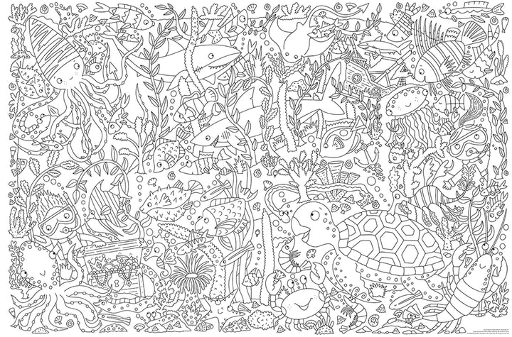 world's biggest colour-in: ocean (2 posters) - Ảnh 4