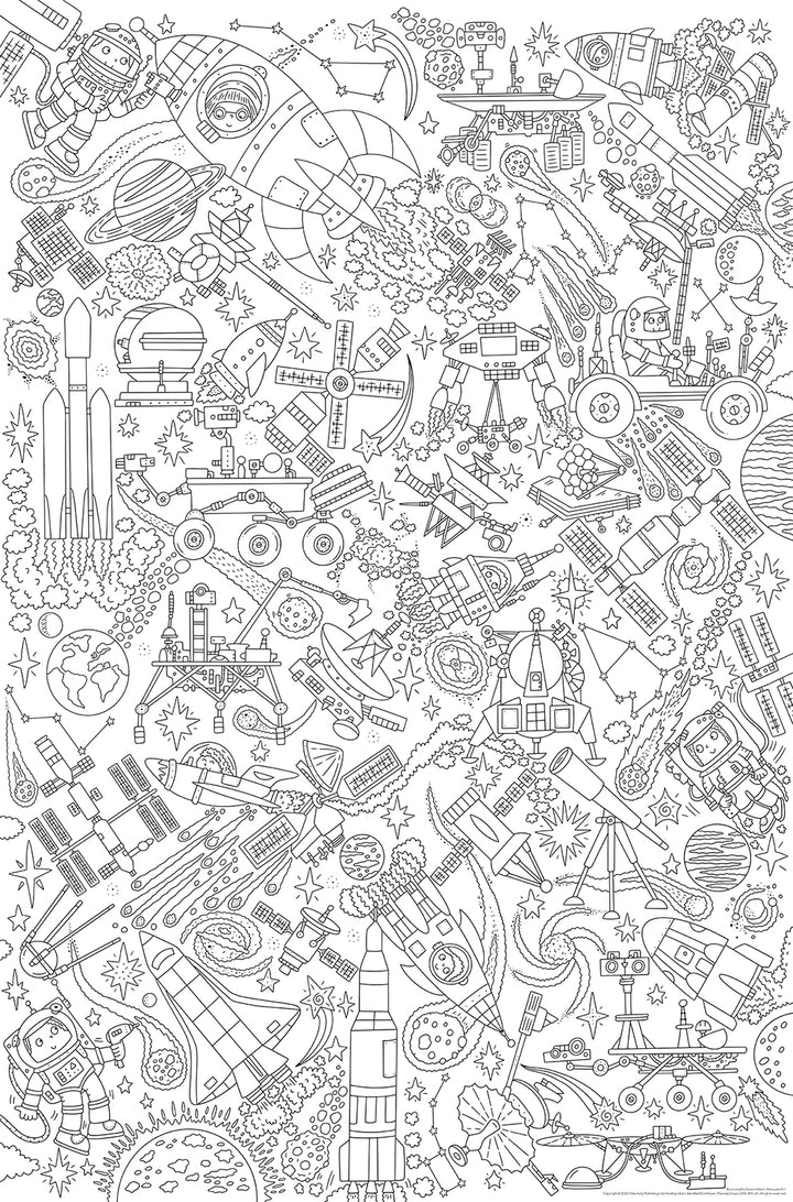 world's biggest colour-in: space (2 posters) - Ảnh 3