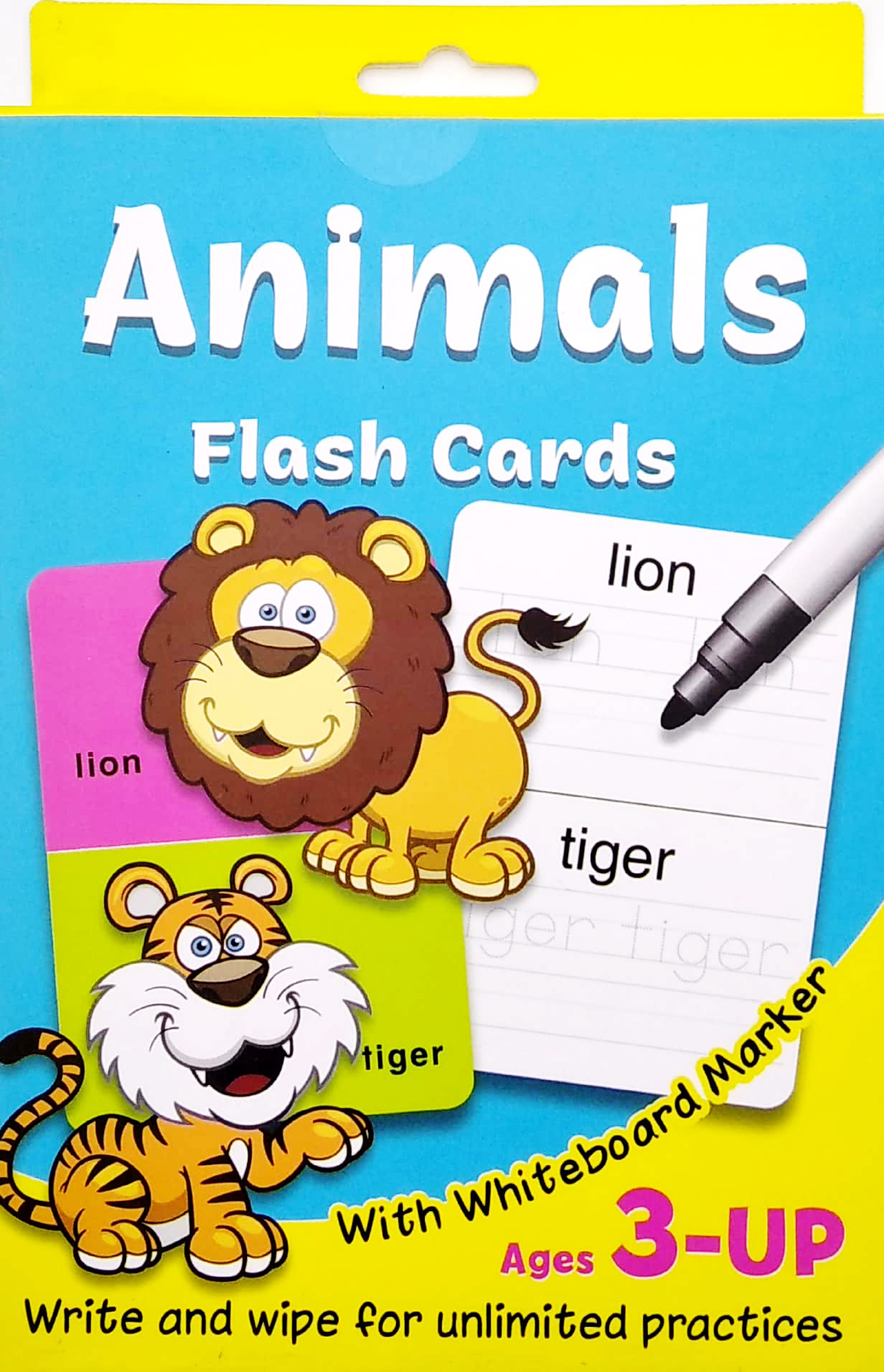write & wipe flash cards - animals - Ảnh 2