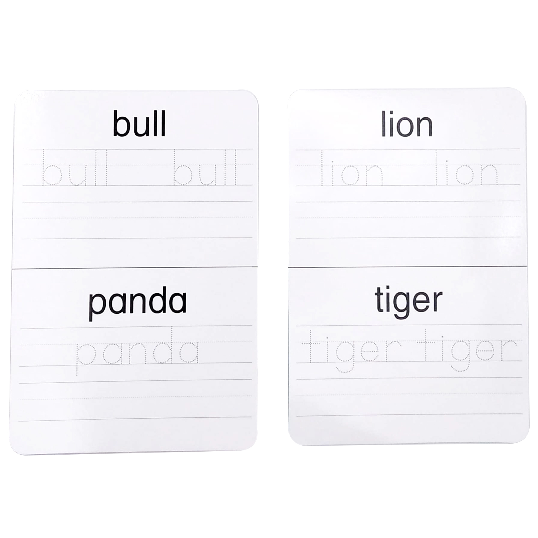 write & wipe flash cards - animals - Ảnh 4