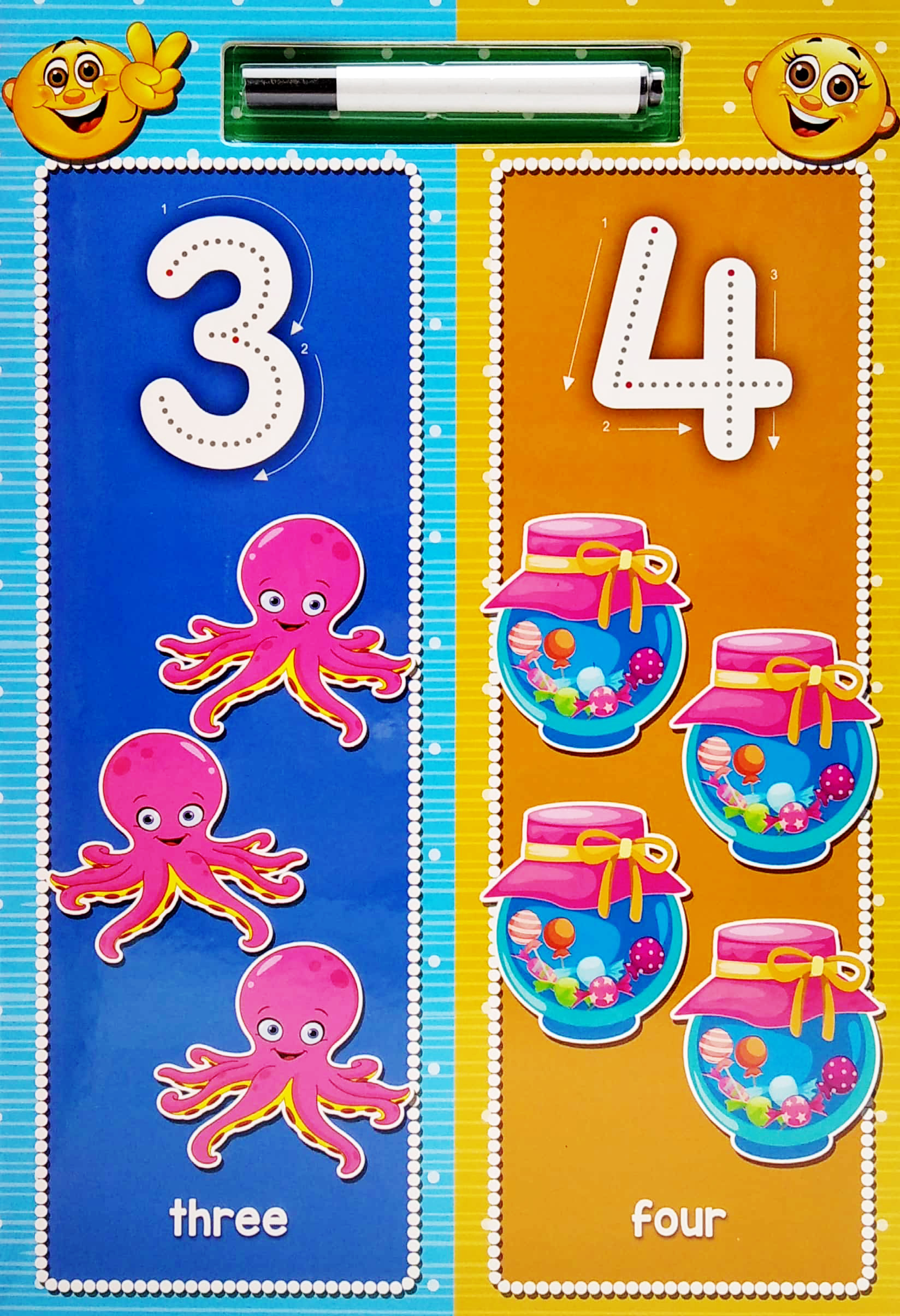 writing practice: numbers, shapes and colours - Ảnh 4