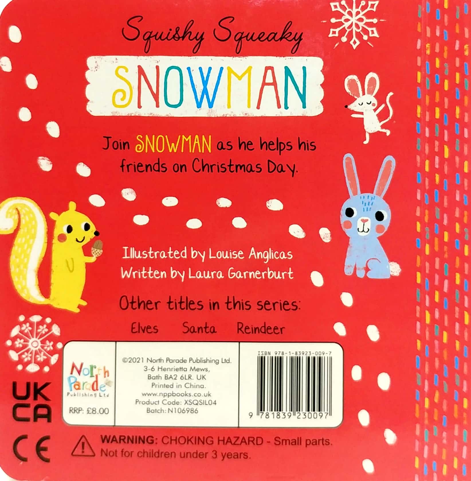 xmas silicon squeaky books - snowman - Ảnh 6