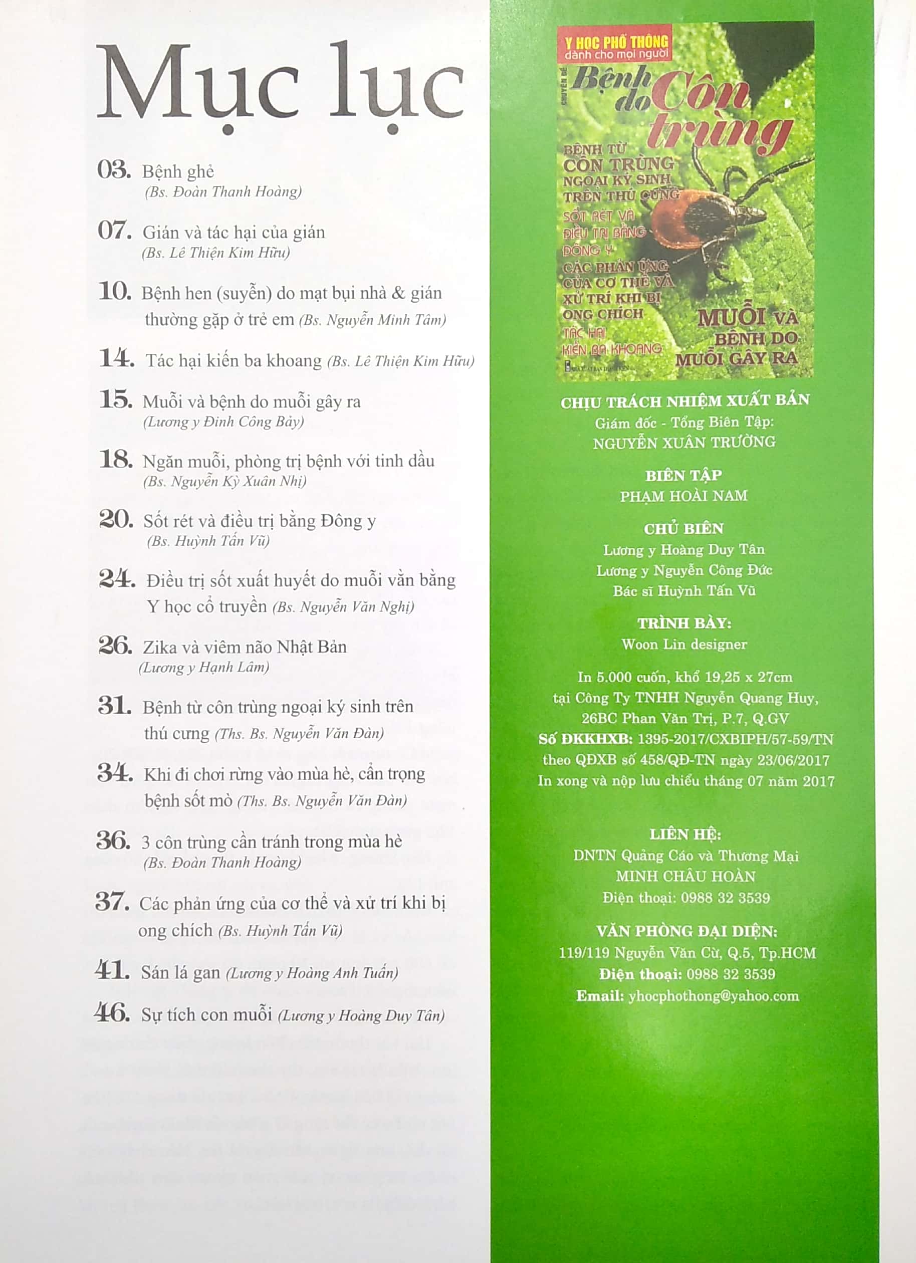 y học phổ thông dành cho mọi người - chuyên đề: bệnh do côn trùng - Ảnh 3