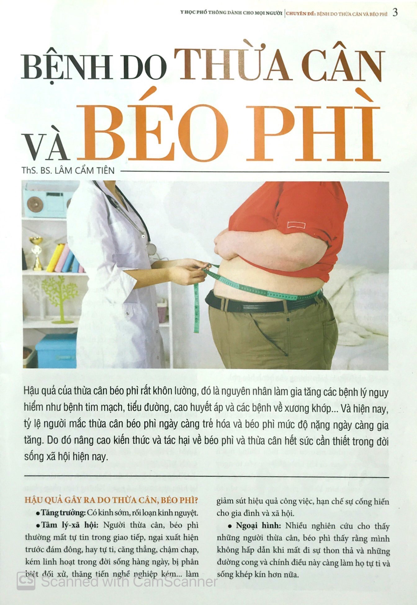 y học phổ thông dành cho mọi người - chuyên đề: bệnh do thừa cân và béo phì - Ảnh 3