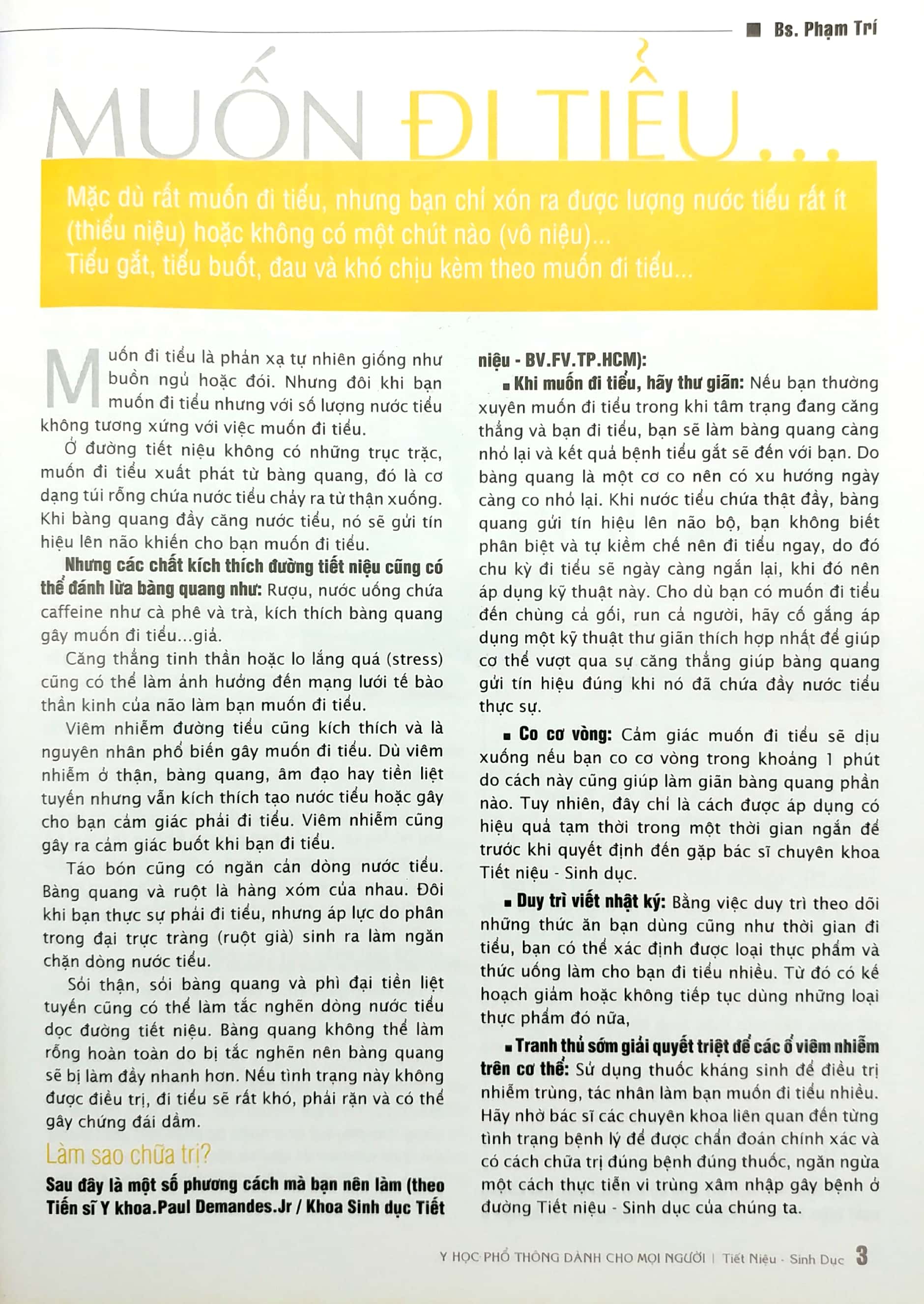 y học phổ thông dành cho mọi người - chuyên đề: bệnh tiết niệu sinh dục - Ảnh 4