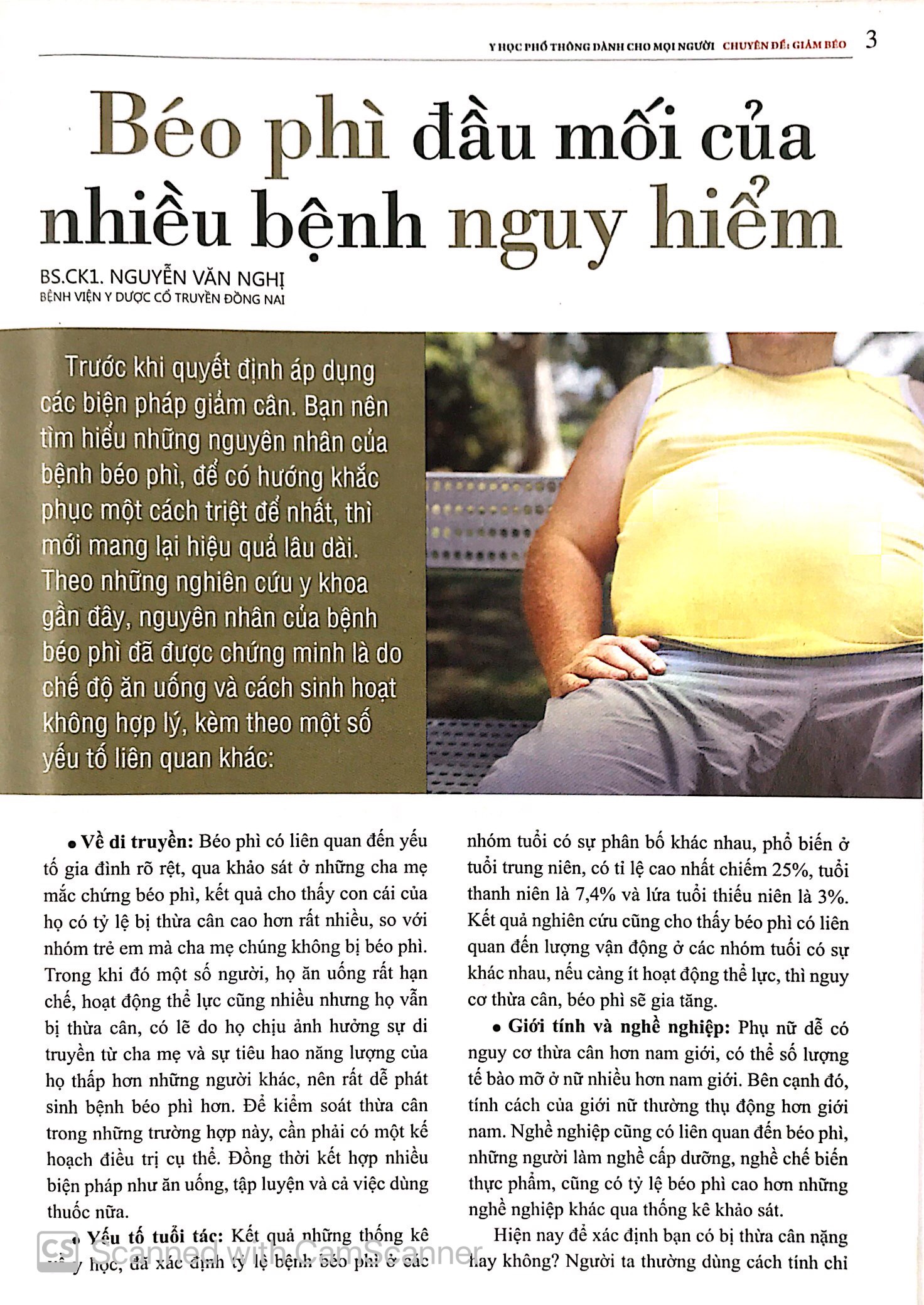 y học phổ thông dành cho mọi người - chuyên đề: giảm béo - Ảnh 3