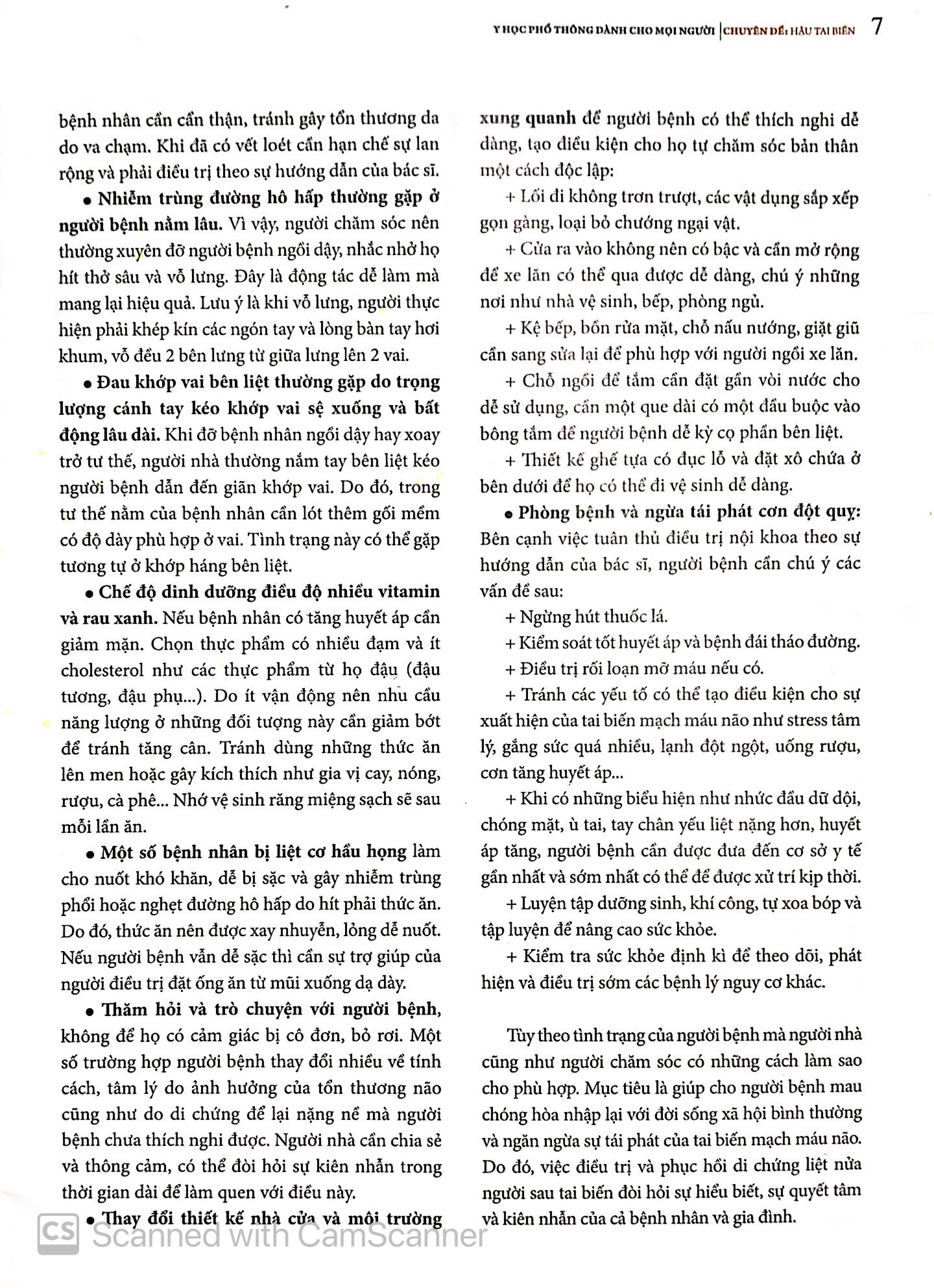 y học phổ thông dành cho mọi người - chuyên đề: hậu tai biến - Ảnh 7