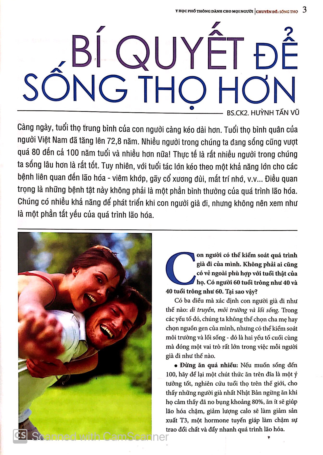 y học phổ thông dành cho mọi người - chuyên đề: sống thọ - Ảnh 3