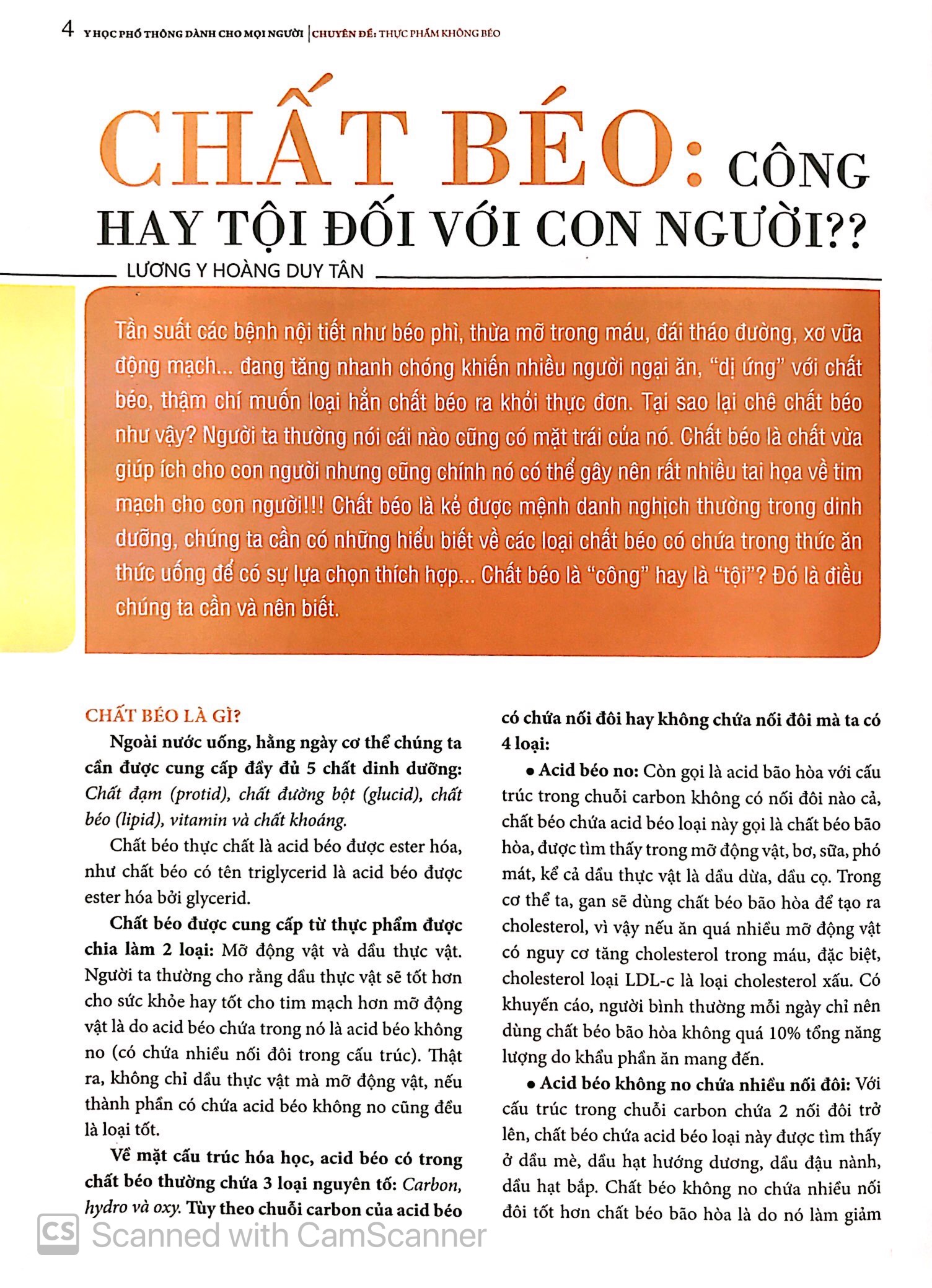 y học phổ thông dành cho mọi người - chuyên đề: thực phẩm không béo - Ảnh 4
