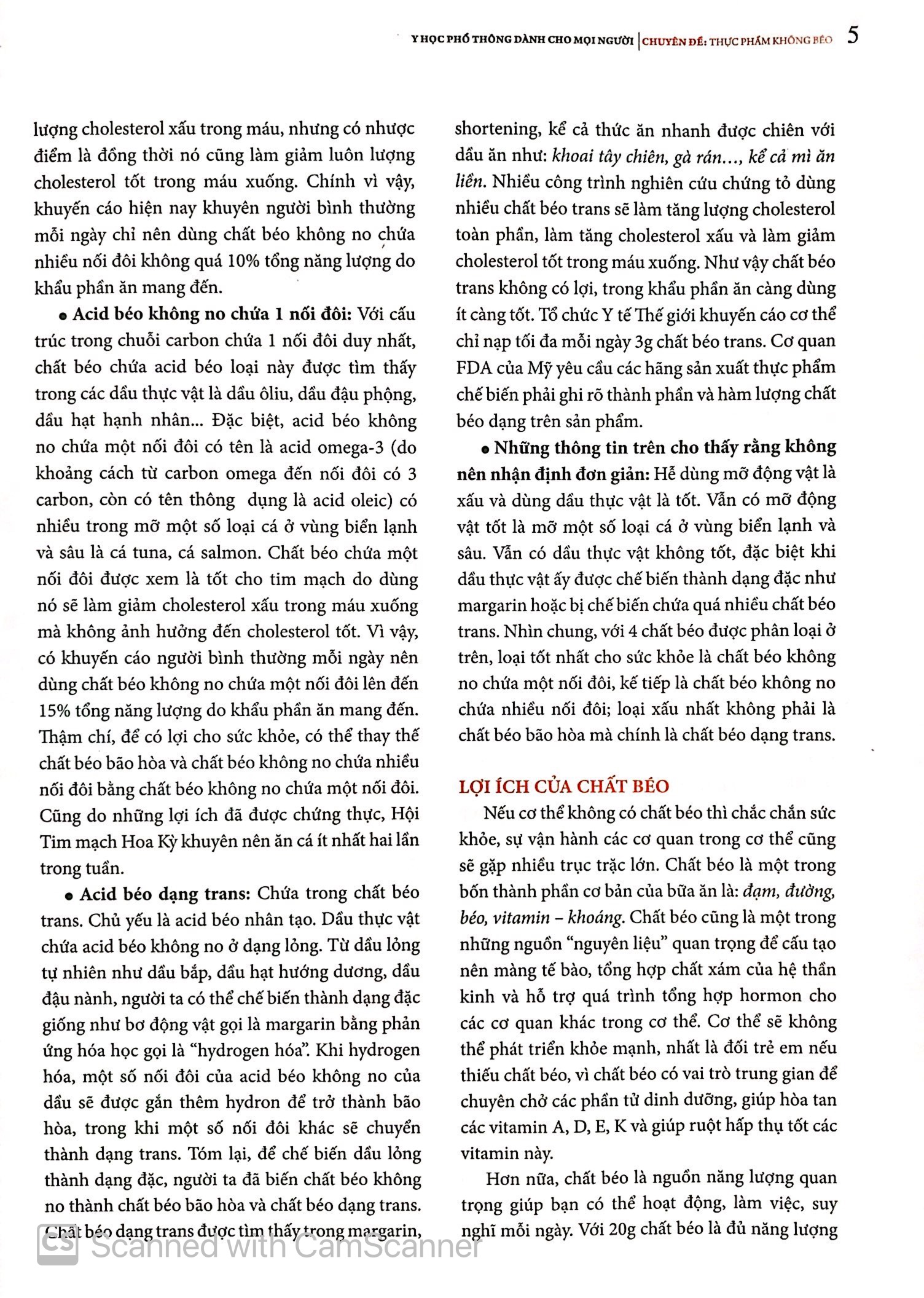 y học phổ thông dành cho mọi người - chuyên đề: thực phẩm không béo - Ảnh 5