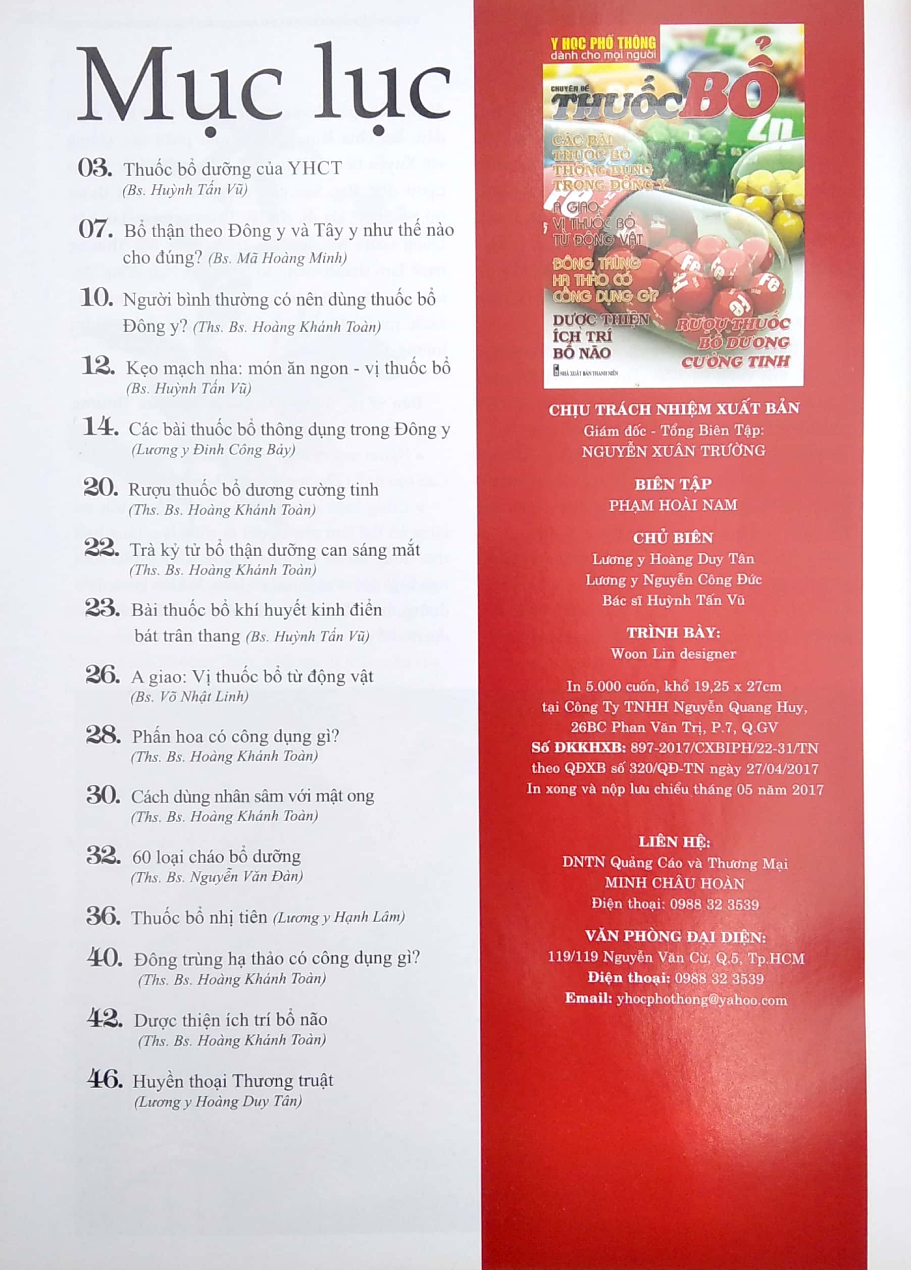 y học phổ thông dành cho mọi người - chuyên đề: thuốc bổ - Ảnh 3